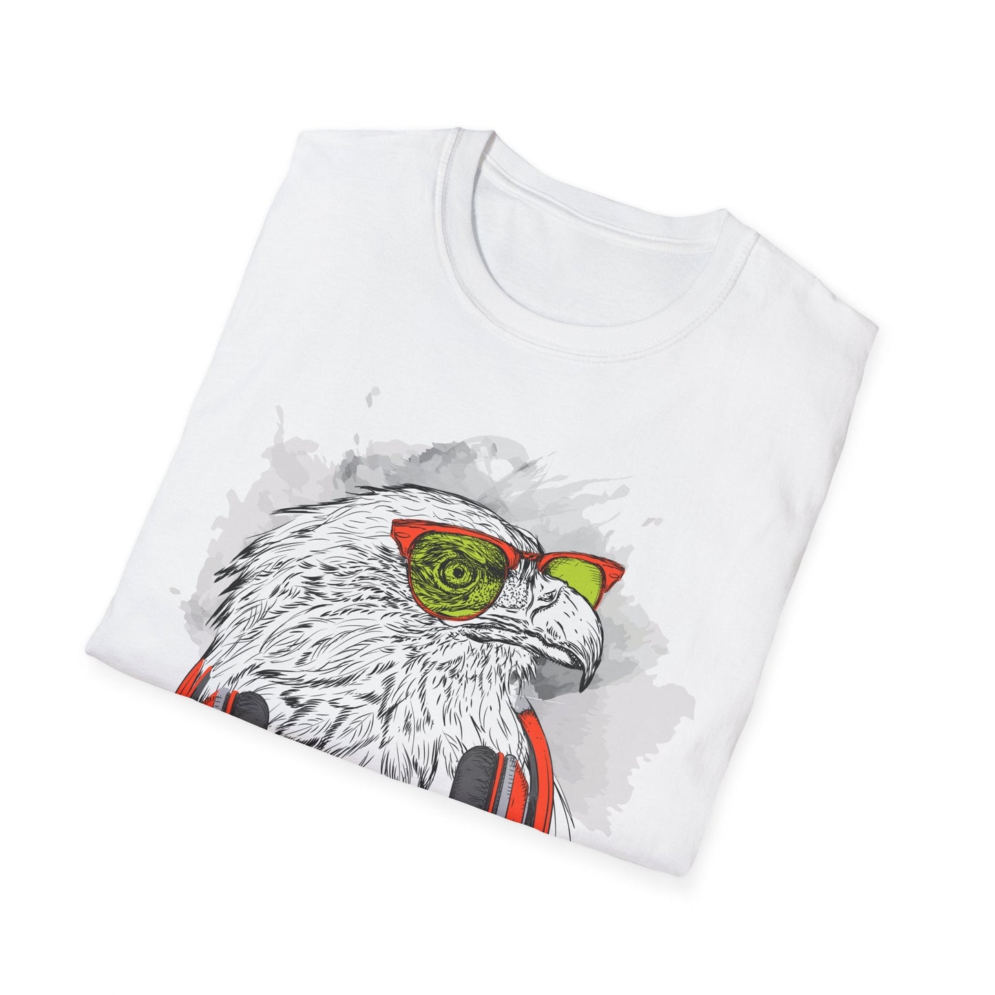 I Love Music Animals Shirt With Headphones Unisex Gildan Softstyle 64000 Tee Premium
