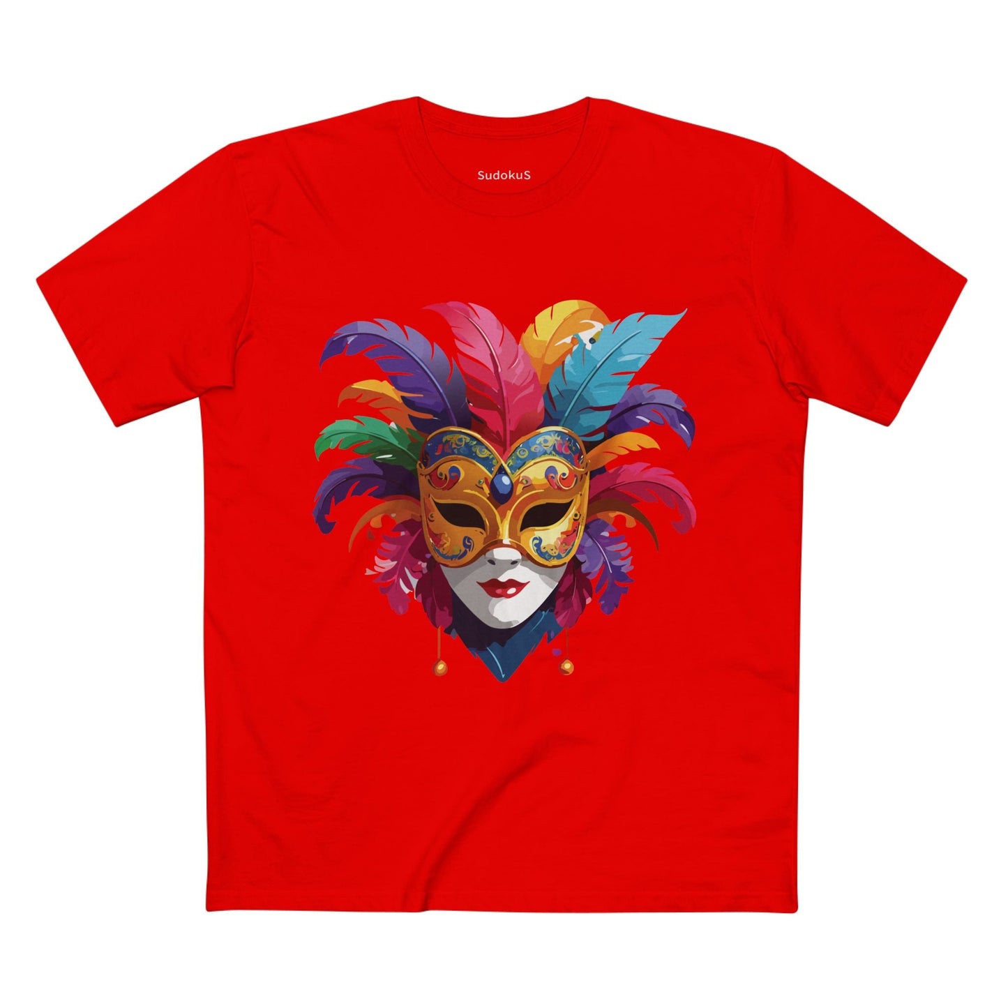 Mask Graphic Unisex 100 Cotton Staple Tee 14