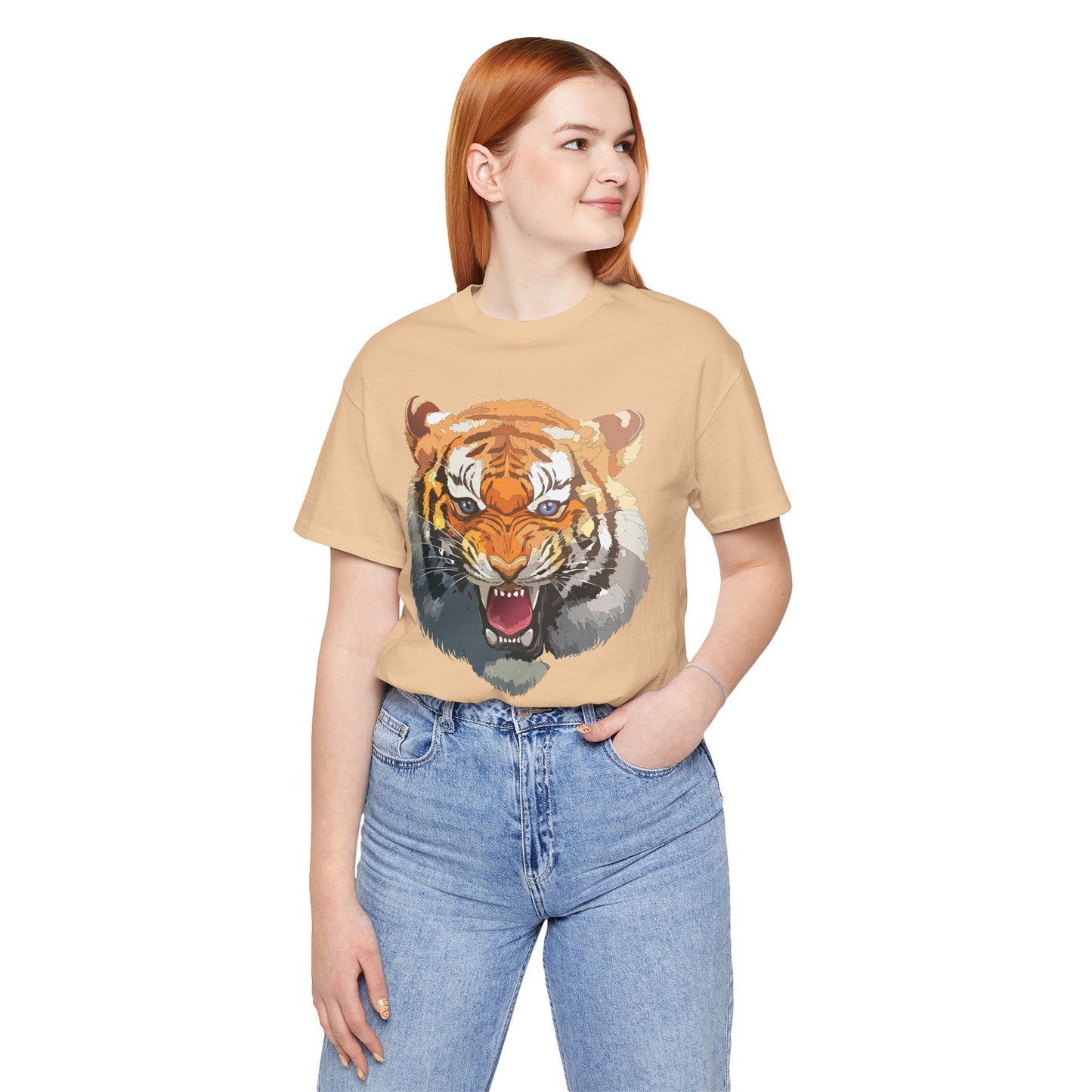 Tiger Shirt, Animal Shirt, T-Shirt with Tiger, Art Design Tee, Animal Tees, Safari T-Shirt, Graphic Design Tee 14