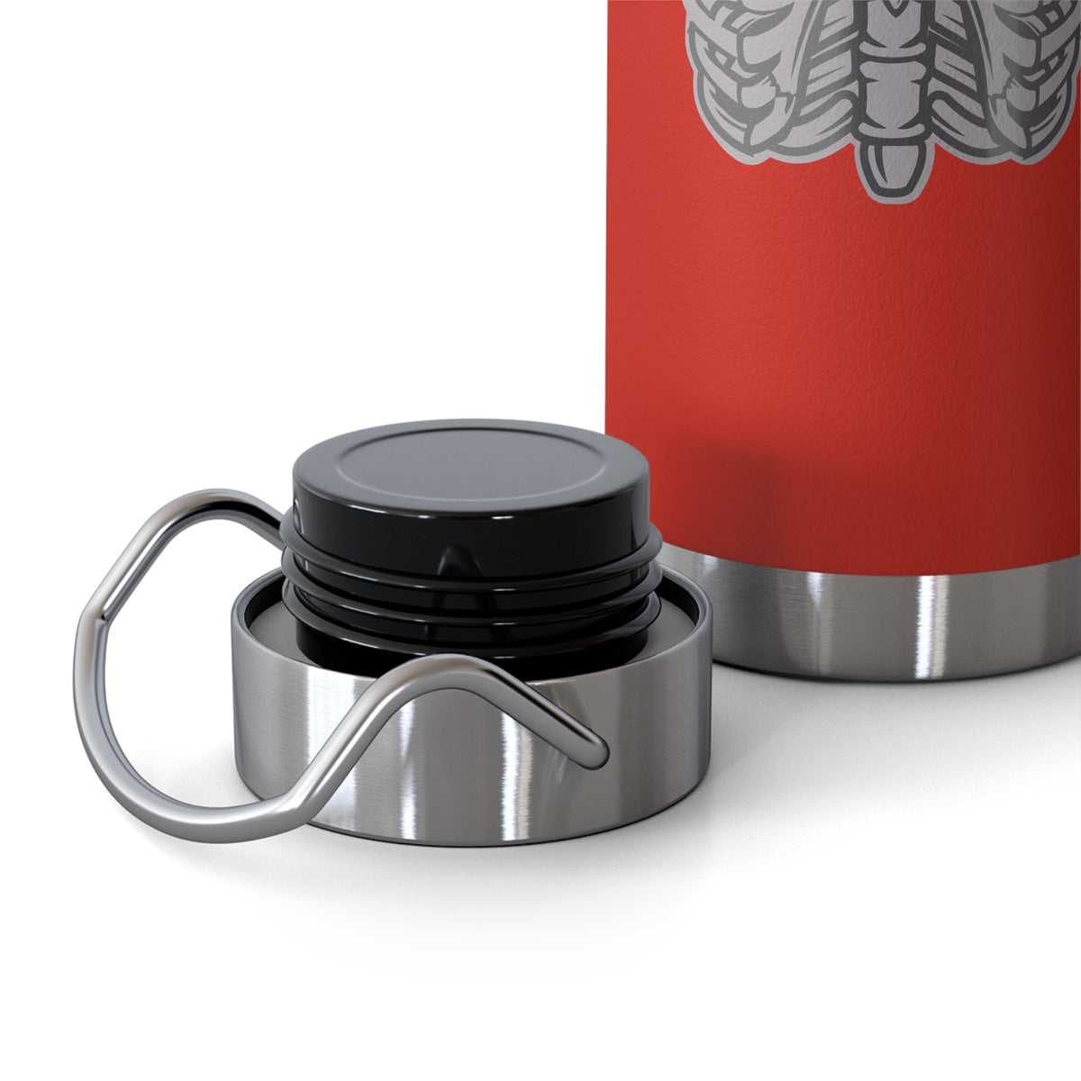 22oz Copper Insulated Water Bottle with Cartoon Design - CV90