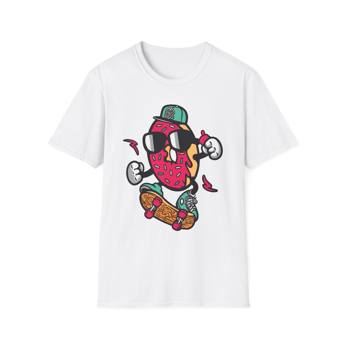 Cartoon T Shirt Animation Tee Funny Art Graphic Shirt Unisex Gildan Softstyle 64000