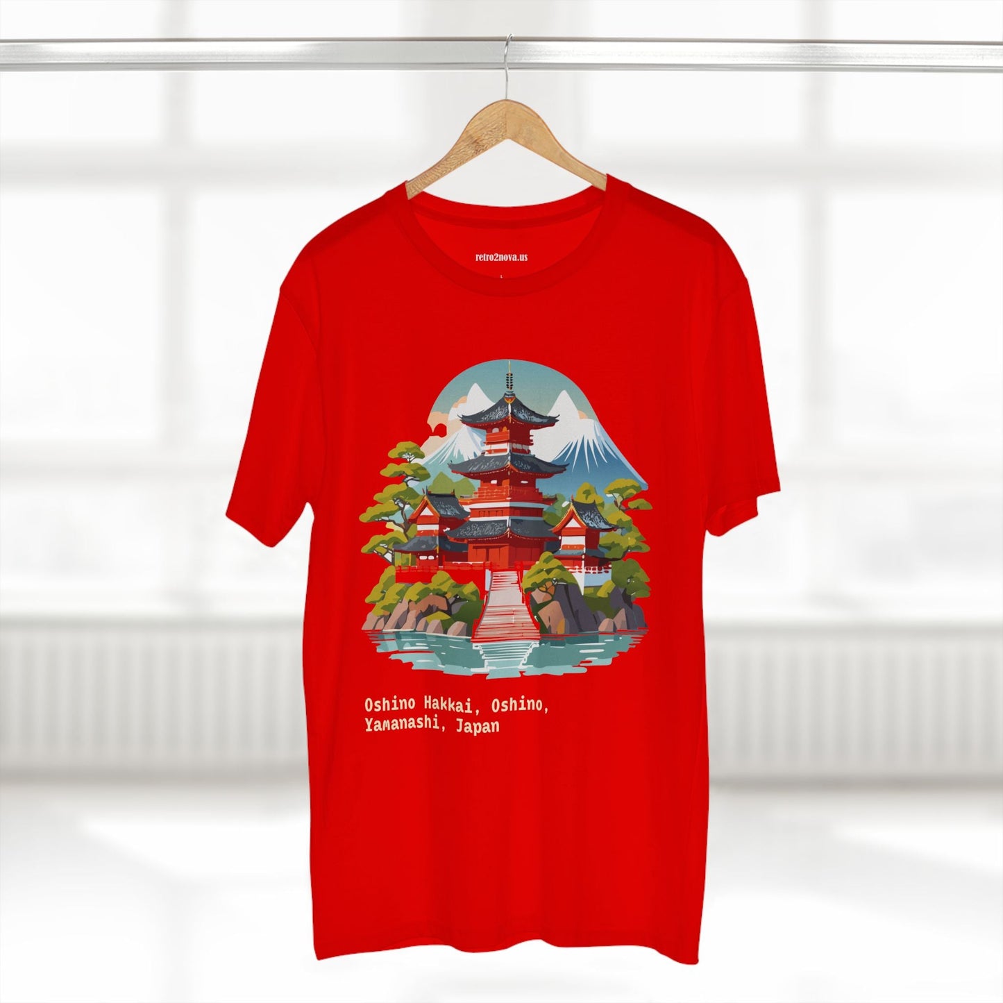 Retro2Nova Unisex Japan Shirt Travel Shirt TT30 Premium Cotton Tee With Original Art Design