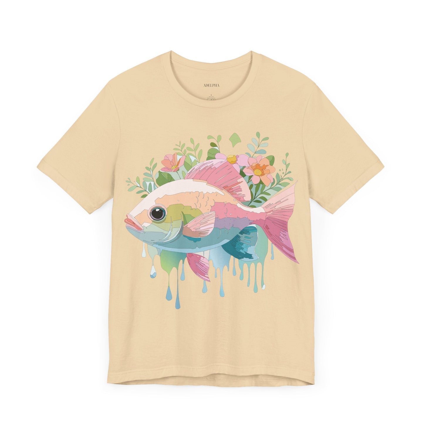 Fish Shirt Graphic Tee Unisex Adelpha Art Design Vintage Inspired Artwork for Everyday Wear