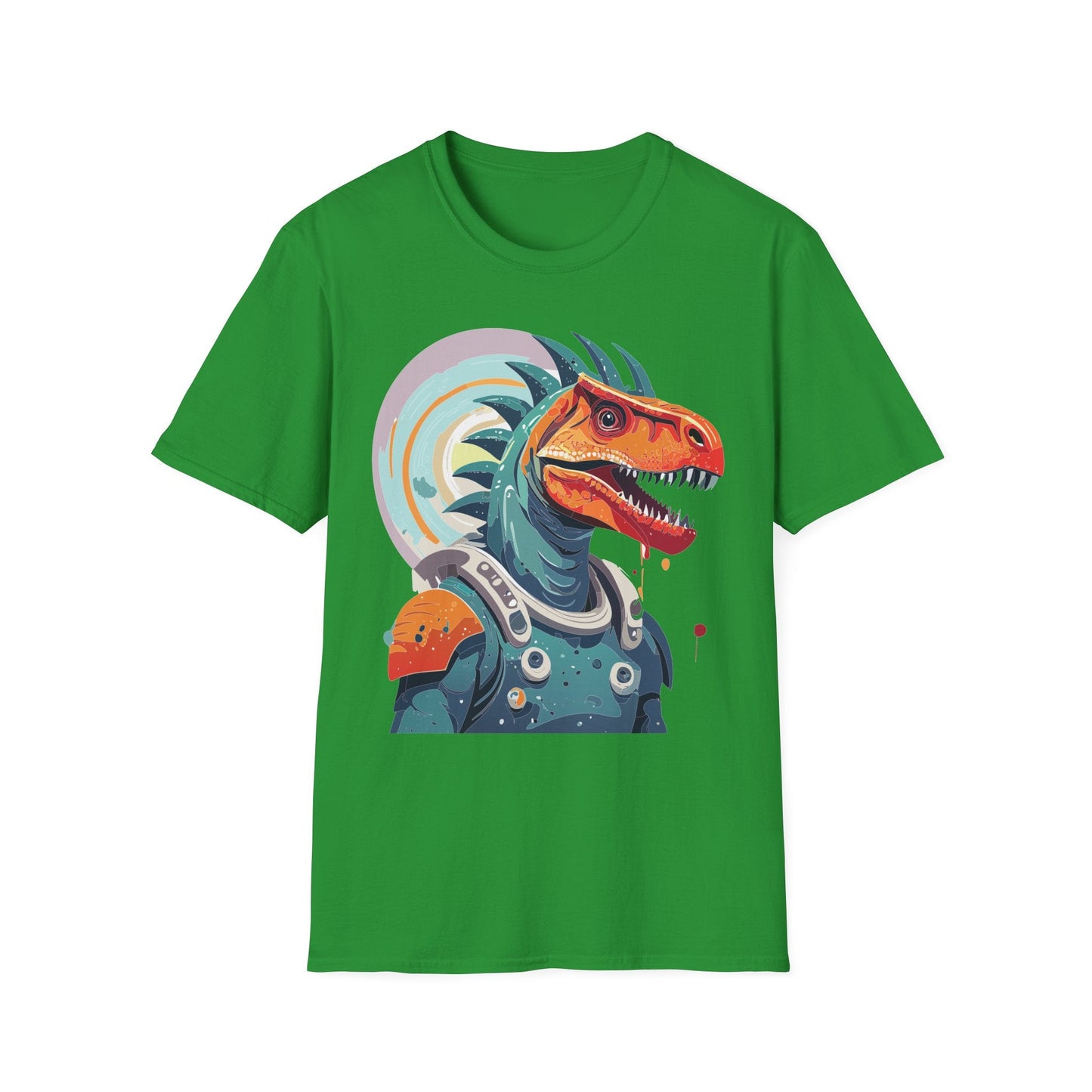 Unisex Gildan Softstyle 64000 Alien T Shirt With Cosmos Space Alien Art Graphic Tee