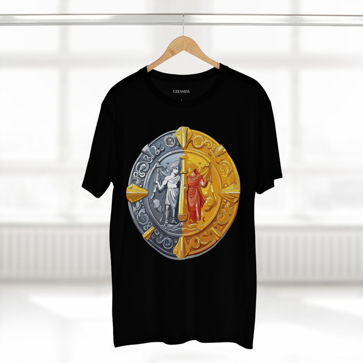 Antique Gold Coin Graphic Design T-Shirt Unisex 100 Cotton With Golden Print Artwork Tee 17