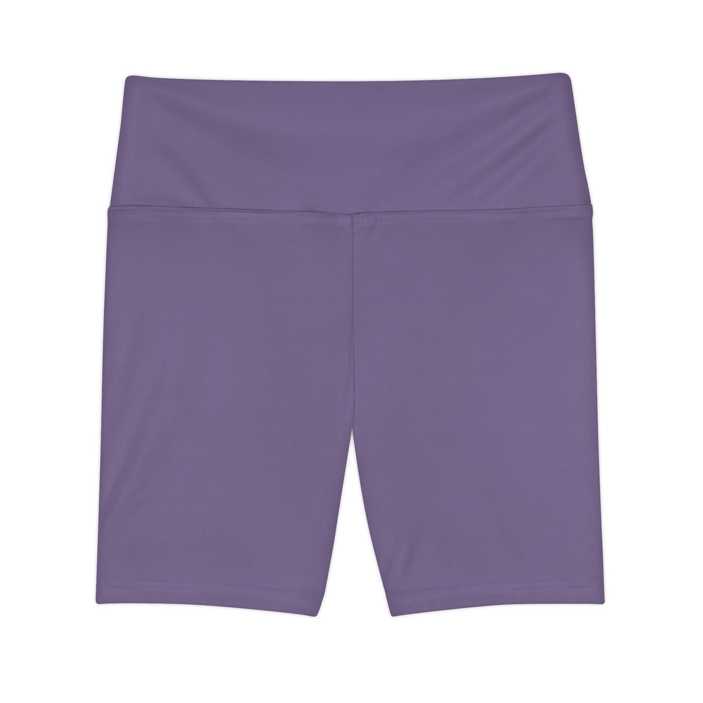 Dirty Purple Women's Lavender Workout Shorts — High-Waist Athletic Biker Shorts