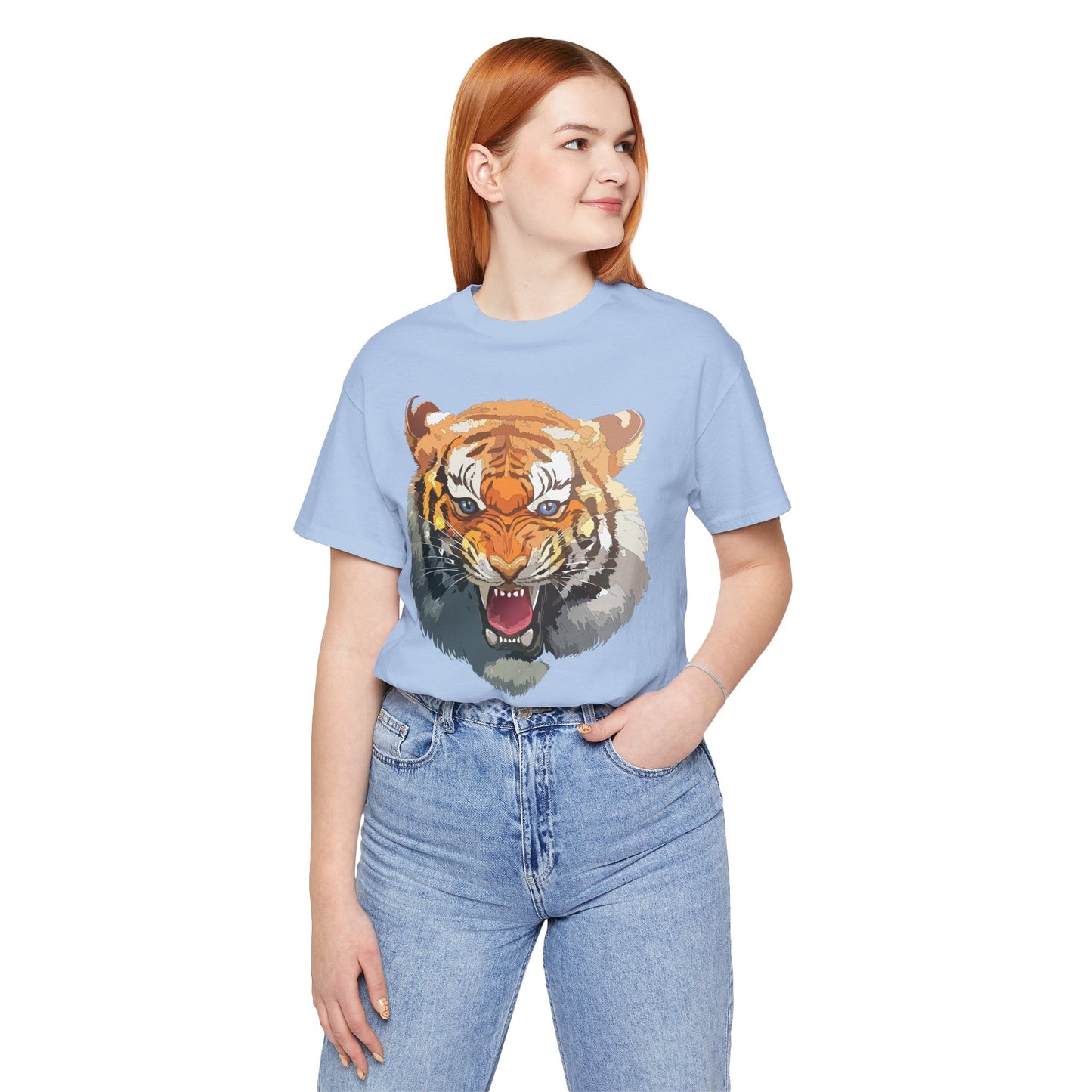 Tiger Shirt, Animal Shirt, T-Shirt with Tiger, Art Design Tee, Animal Tees, Safari T-Shirt, Graphic Design Tee 14