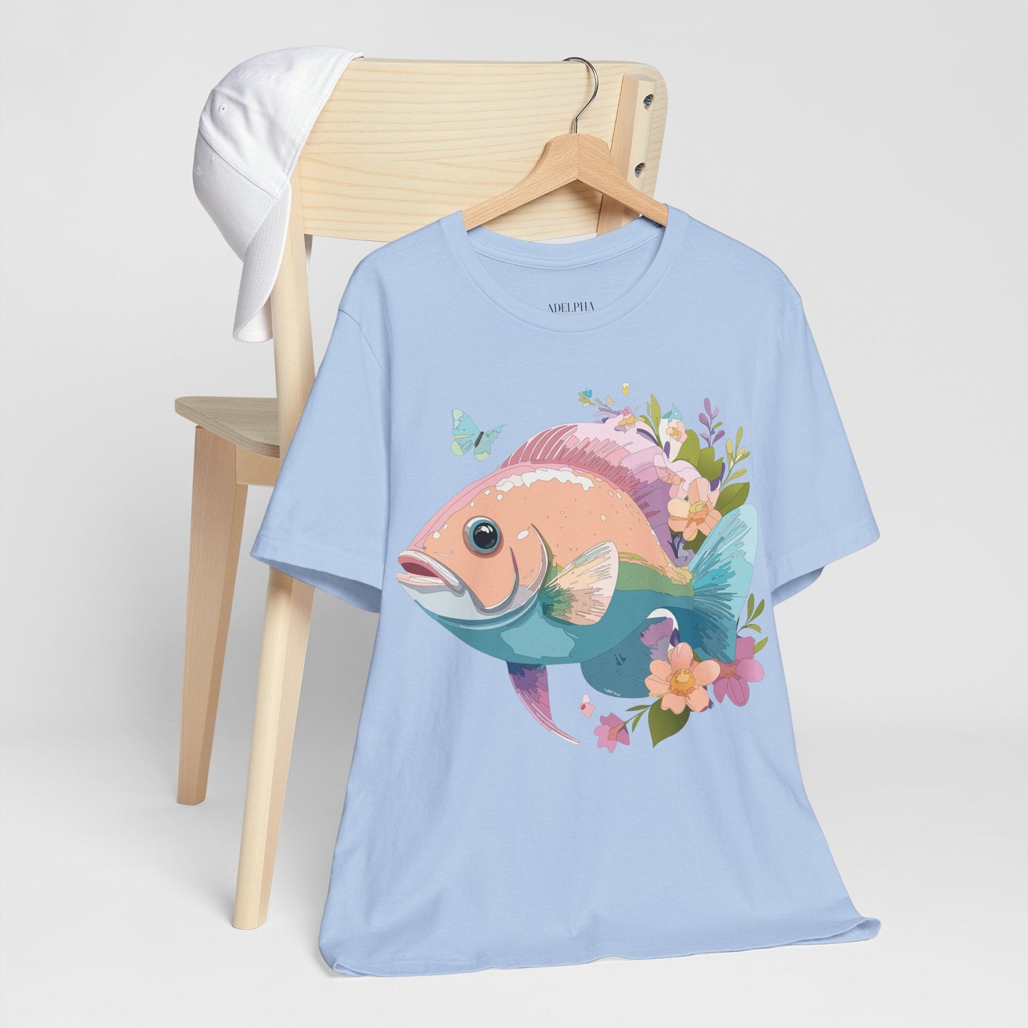 Adelpha Vintage Inspired Graphic Tee Unisex Jersey Short Sleeve Art Design Shirt