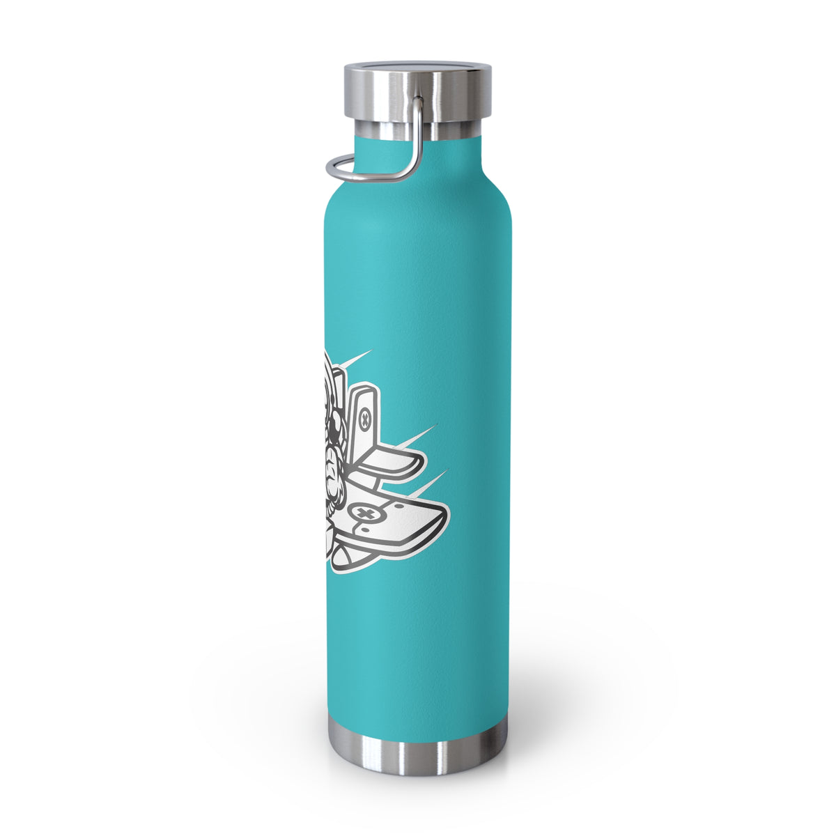 22oz Copper Insulated Water Bottle with Cartoon Design - CV103