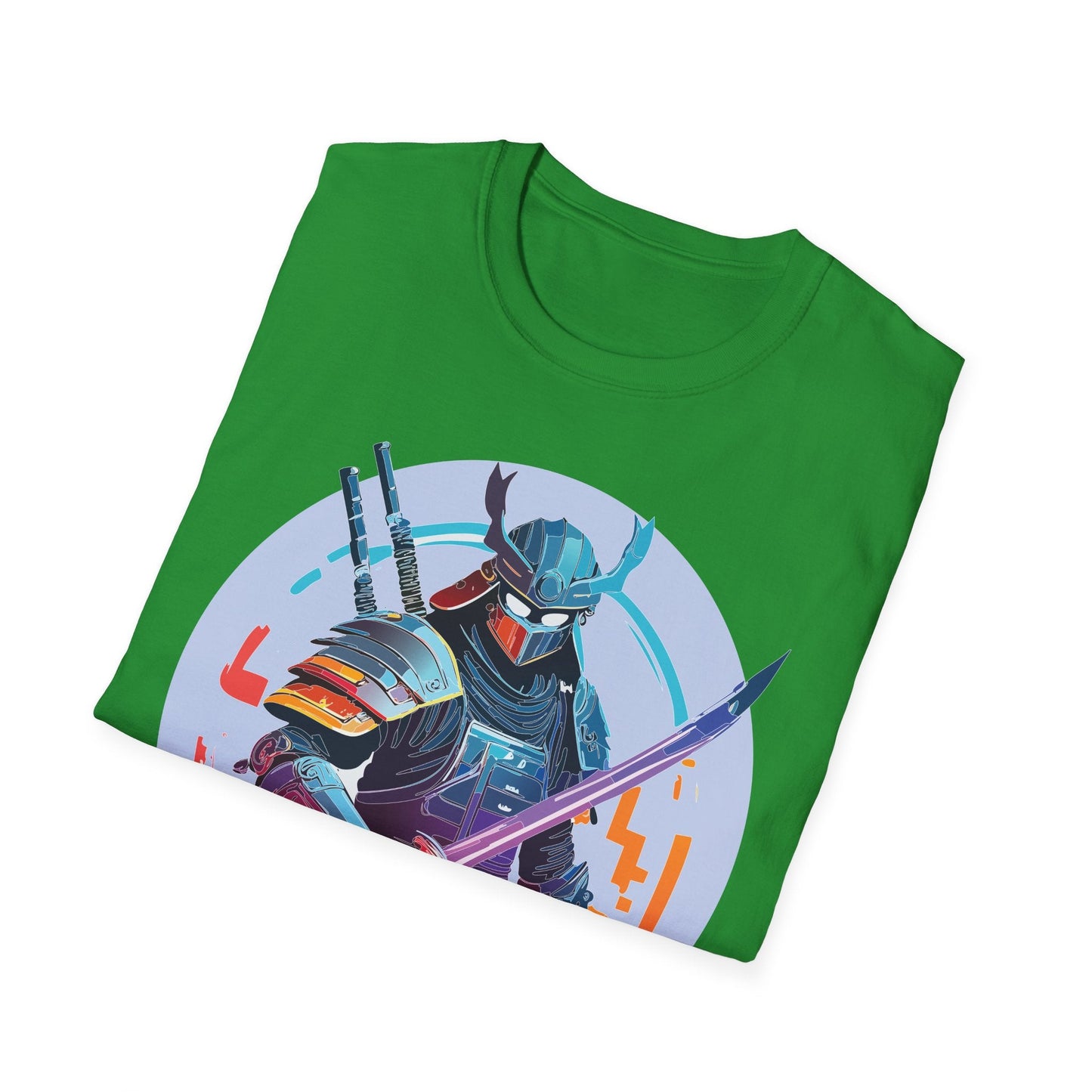 Samurai Shirt Unisex Softstyle Tee 100 Percent Ring Spun Cotton Light 4.5 Oz Graphic Gildan 64000