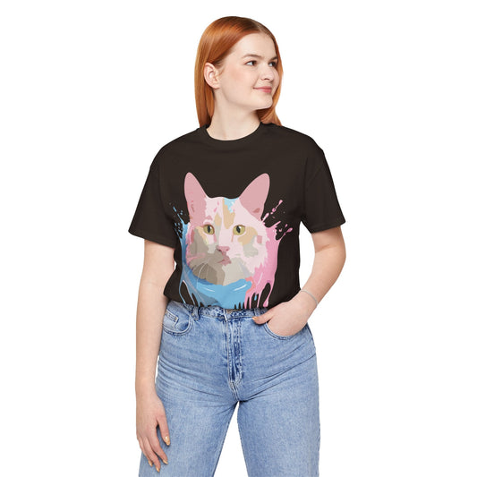 Cat Graphic Unisex 100 Cotton Vintage Design Tee 28