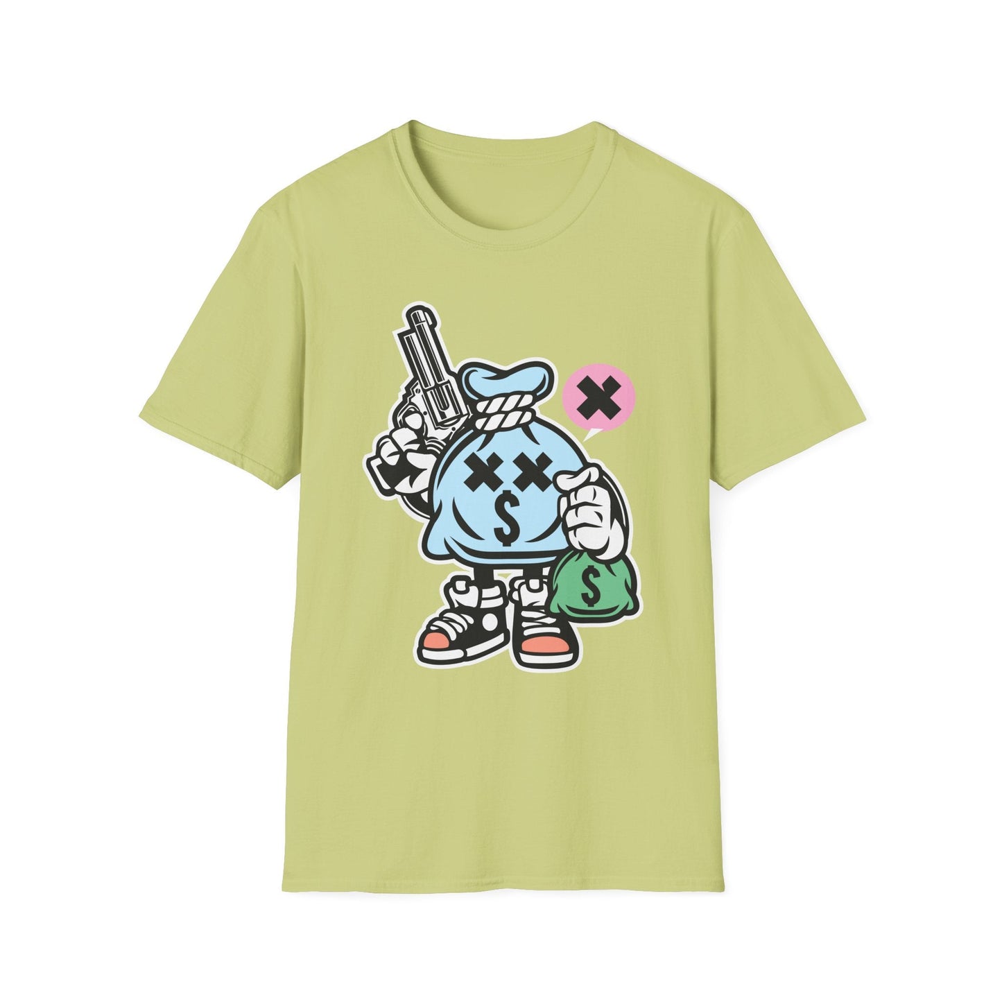 Cartoon T Shirt Animation T Shirt Funny Tee Unisex Gildan Softstyle 64000 100 Percent Cotton
