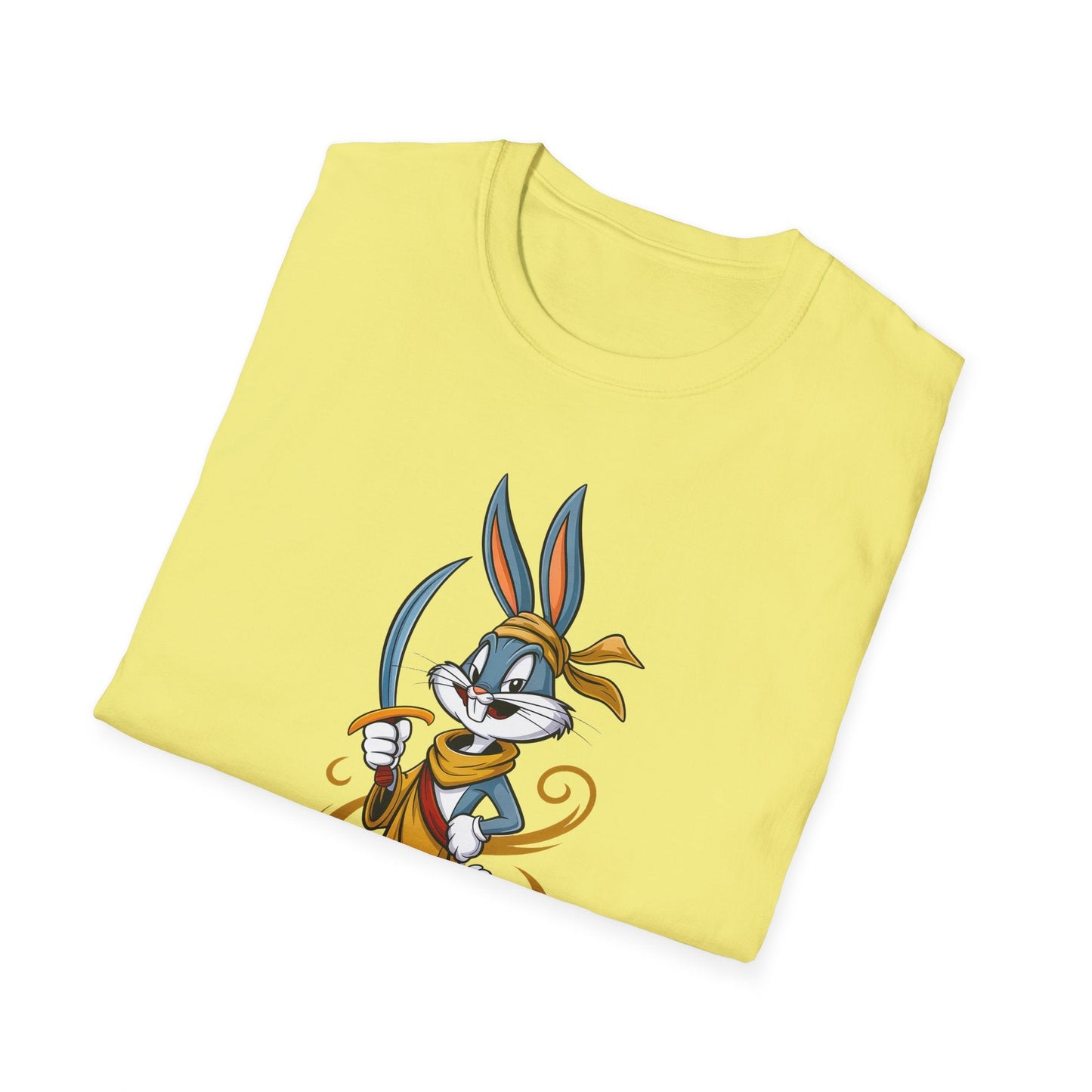 Bugs Bunny T Shirt Unisex Short Sleeve Cartoon Graphic Animation Gildan Softstyle 64000