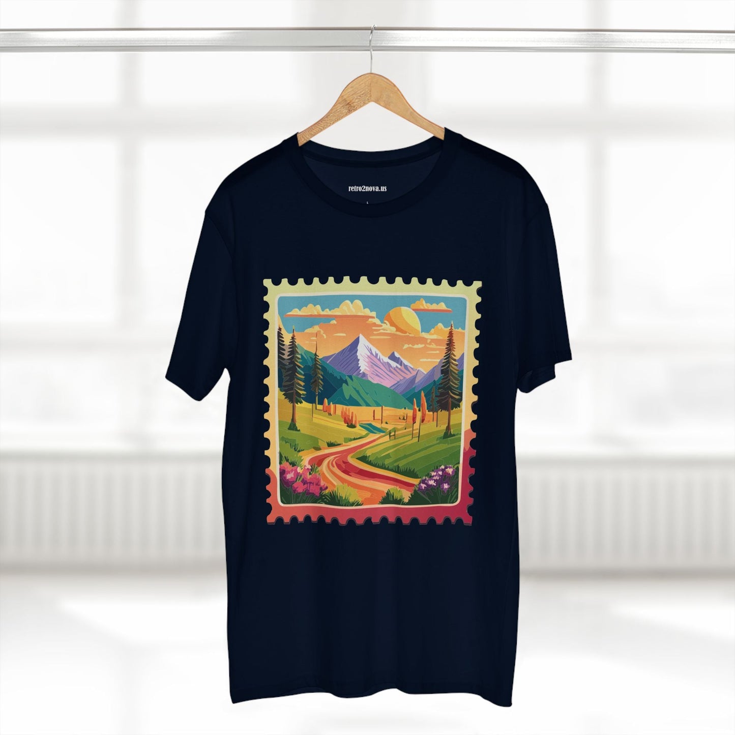 Stamp Shirt Postage Stamp Tee Unisex Premium Cotton With Original Art Design Retro2Nova