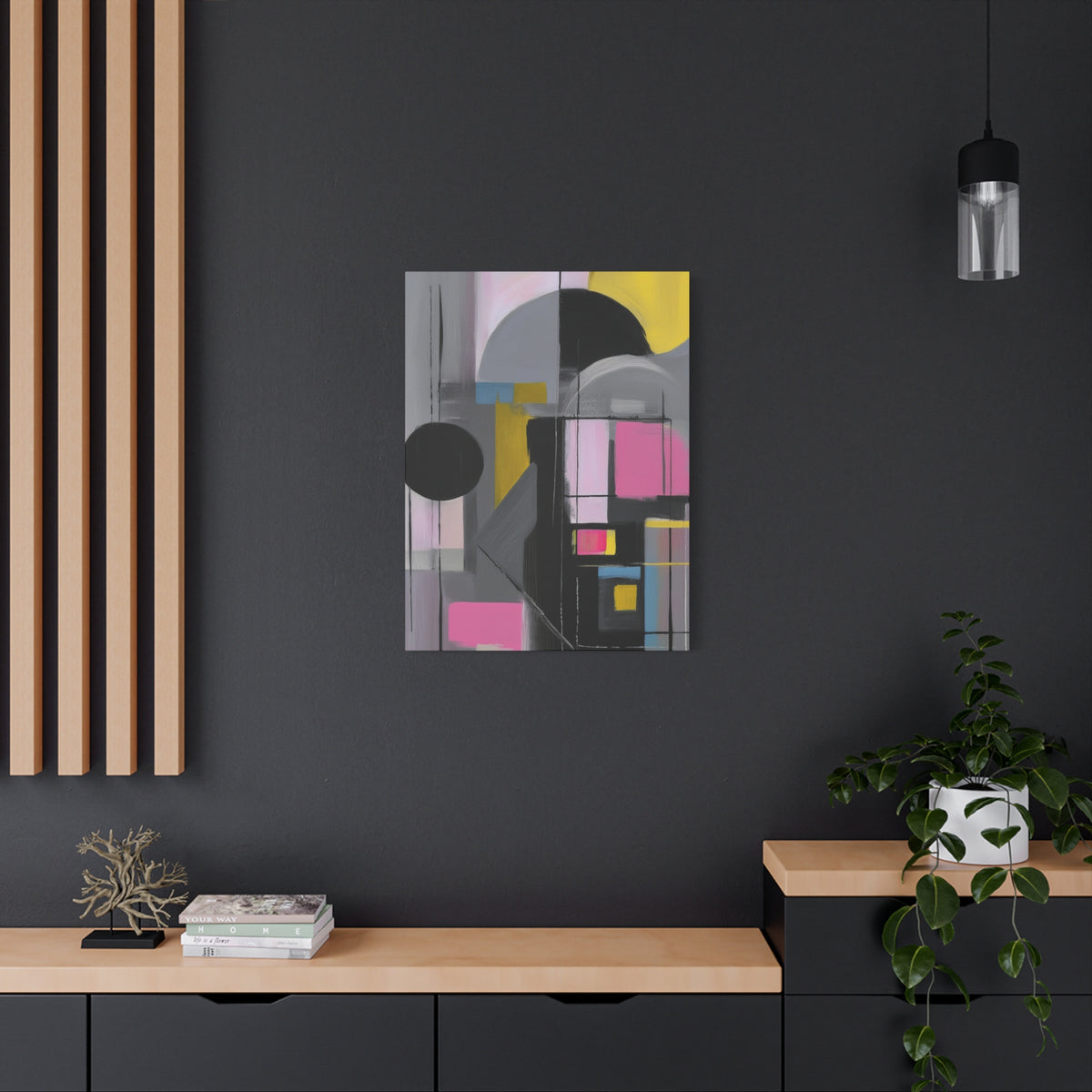 Abstract Geometric Painting Print Canvas 20x24,20x30,24x30 24x32,24x36,30x40 32x48,36x48,40x60 Pine-Wood Inner Frame ABS-37