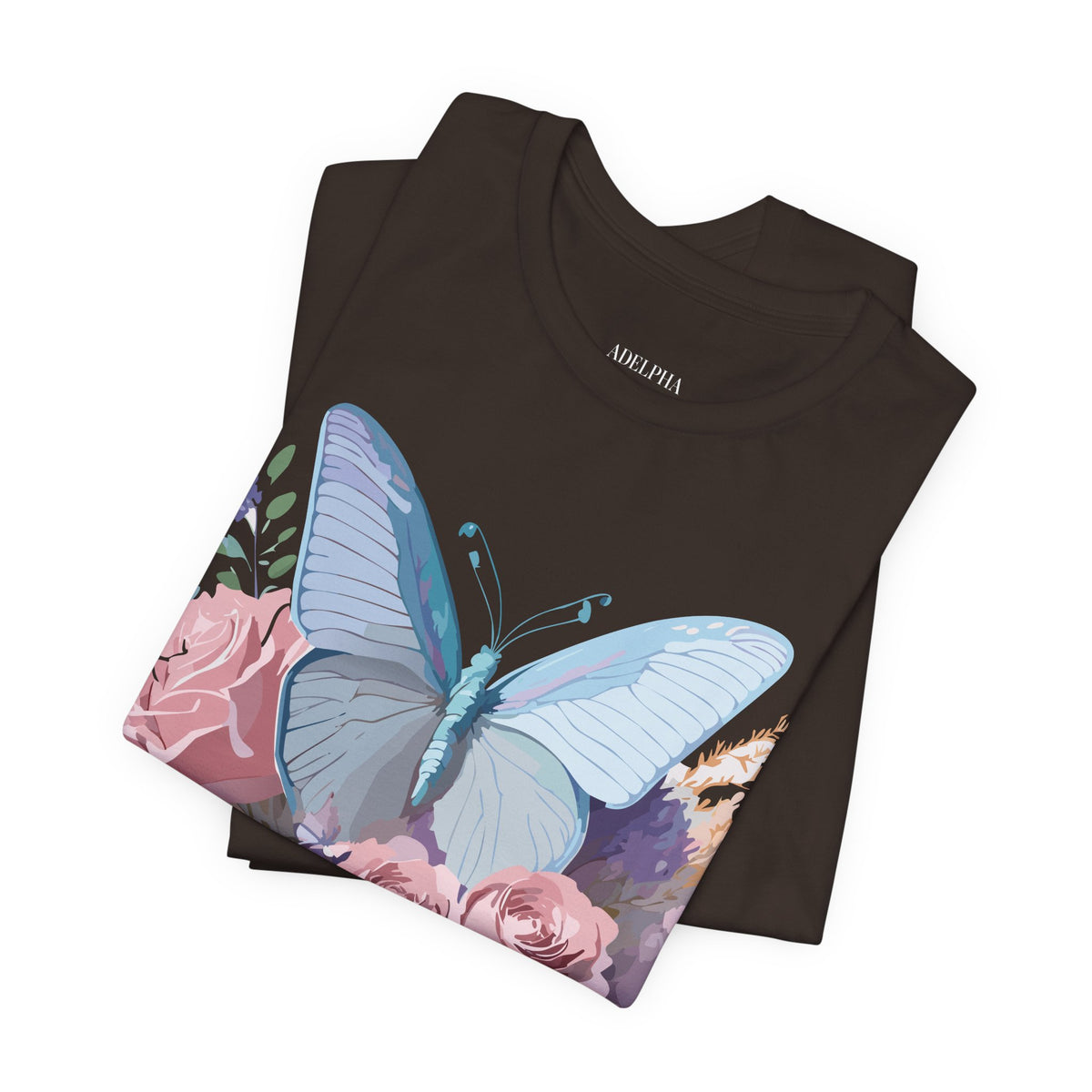 Butterfly Graphic Unisex Cotton Bella+Canvas Tee with Art Design n46