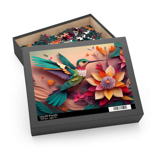 Bird Puzzle 500-Chipboard Pieces in Box | Kids Puzzles Size: 16" x 20",  Ages 9+ and Family pn65