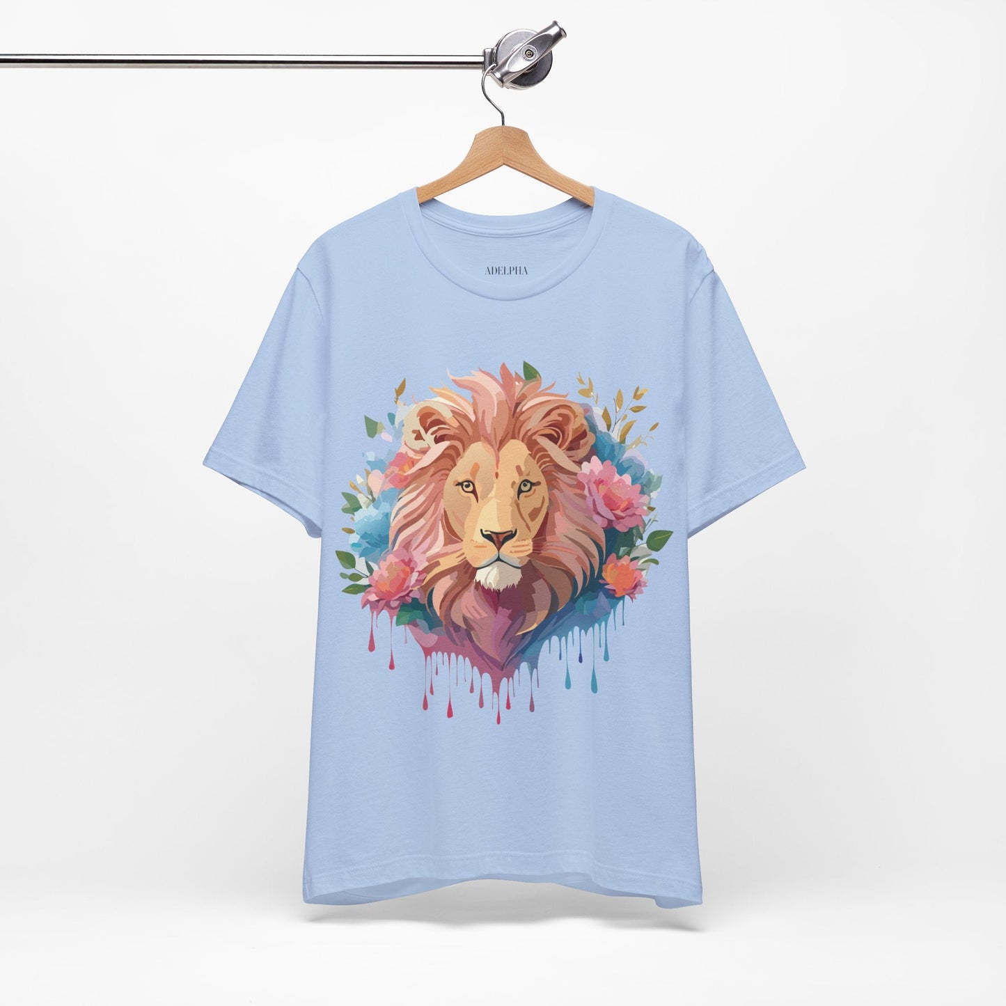 Lion Graphic T Shirt Unisex Short Sleeve Tee Vintage Inspired Adelpha Artwork Apparel