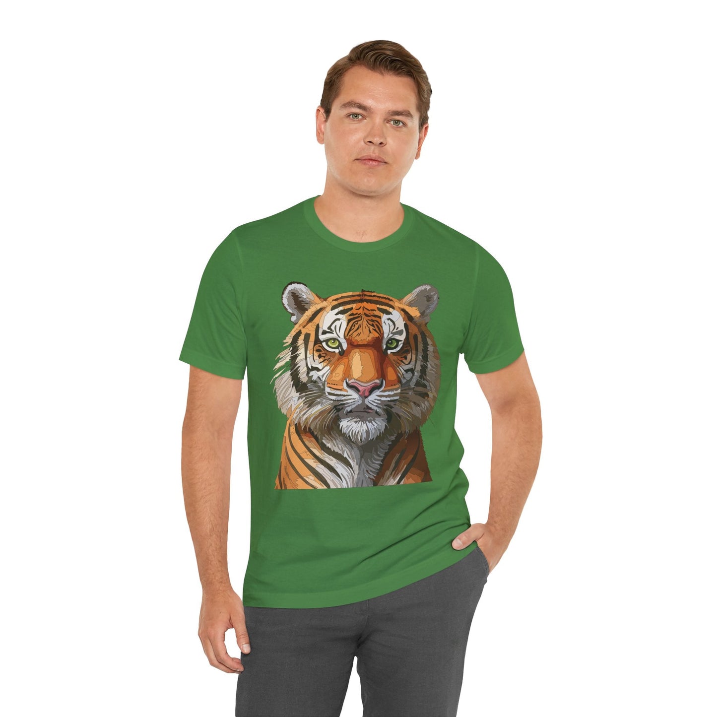 Unisex Animal Art Design Tee Shirt Wild Animals Graphic Tee Softstyle Gildan 64000