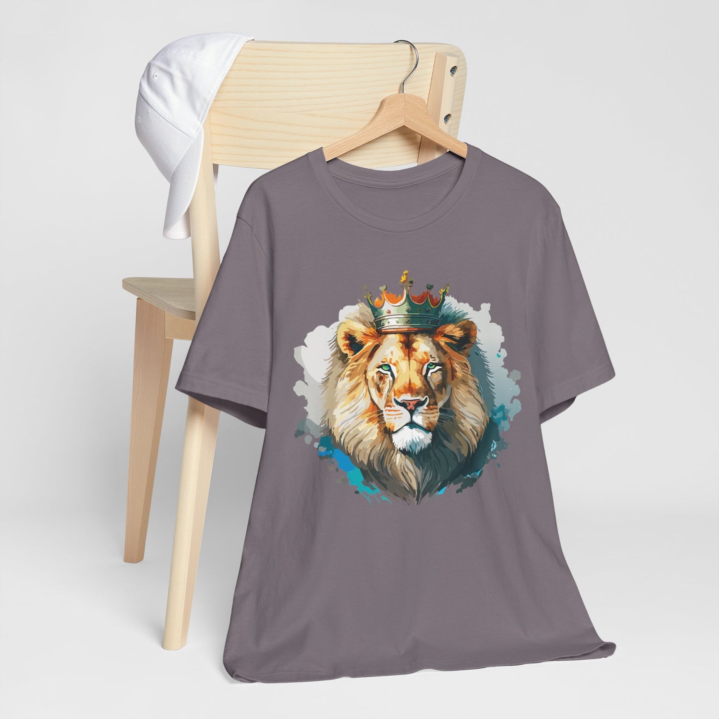 Lion Shirt, Animal Shirt, T-Shirt with Lion, Art Design Tee, Animal Tees, Safari T-Shirt, Crown Tee 13