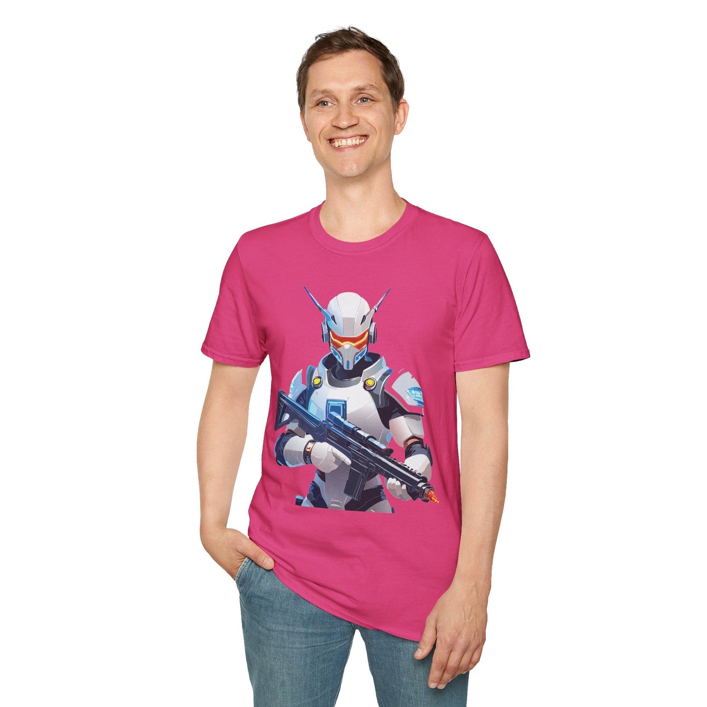 Robocop Graphic Unisex Cotton With Cyber Man Artwork Tee 1