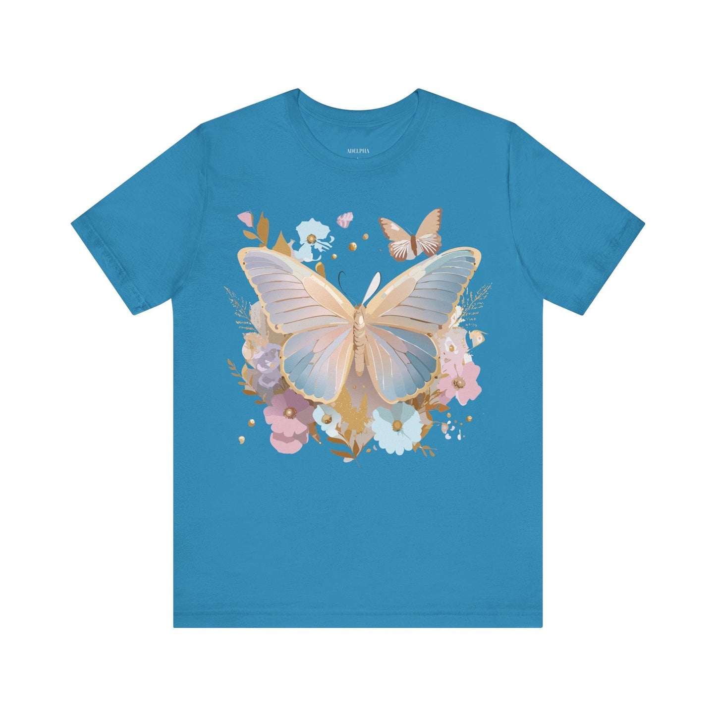 Butterfly Graphic T Shirt Unisex Vintage Artwork Tee By Adelpha