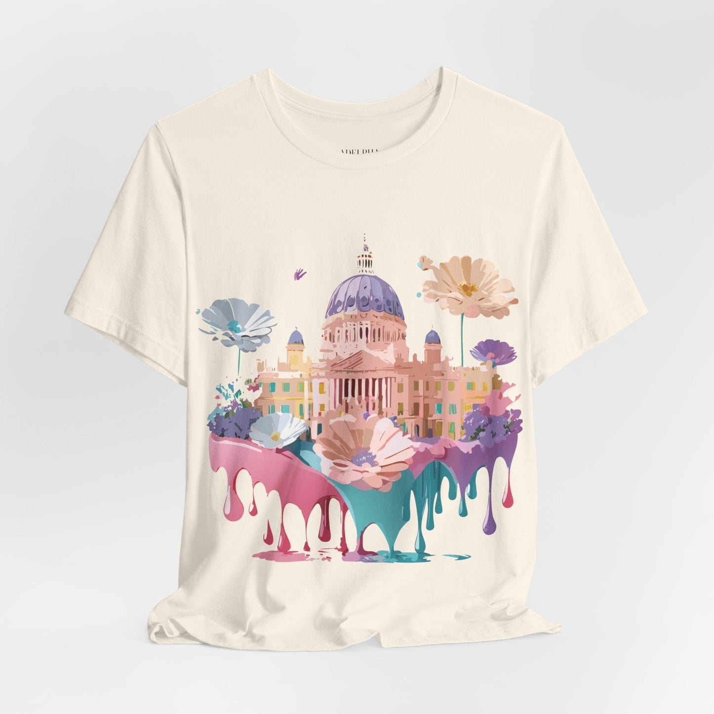 Madrid Tourist Shirt Unisex Graphic Tee With Vintage Adelpha Art Design Short Sleeve