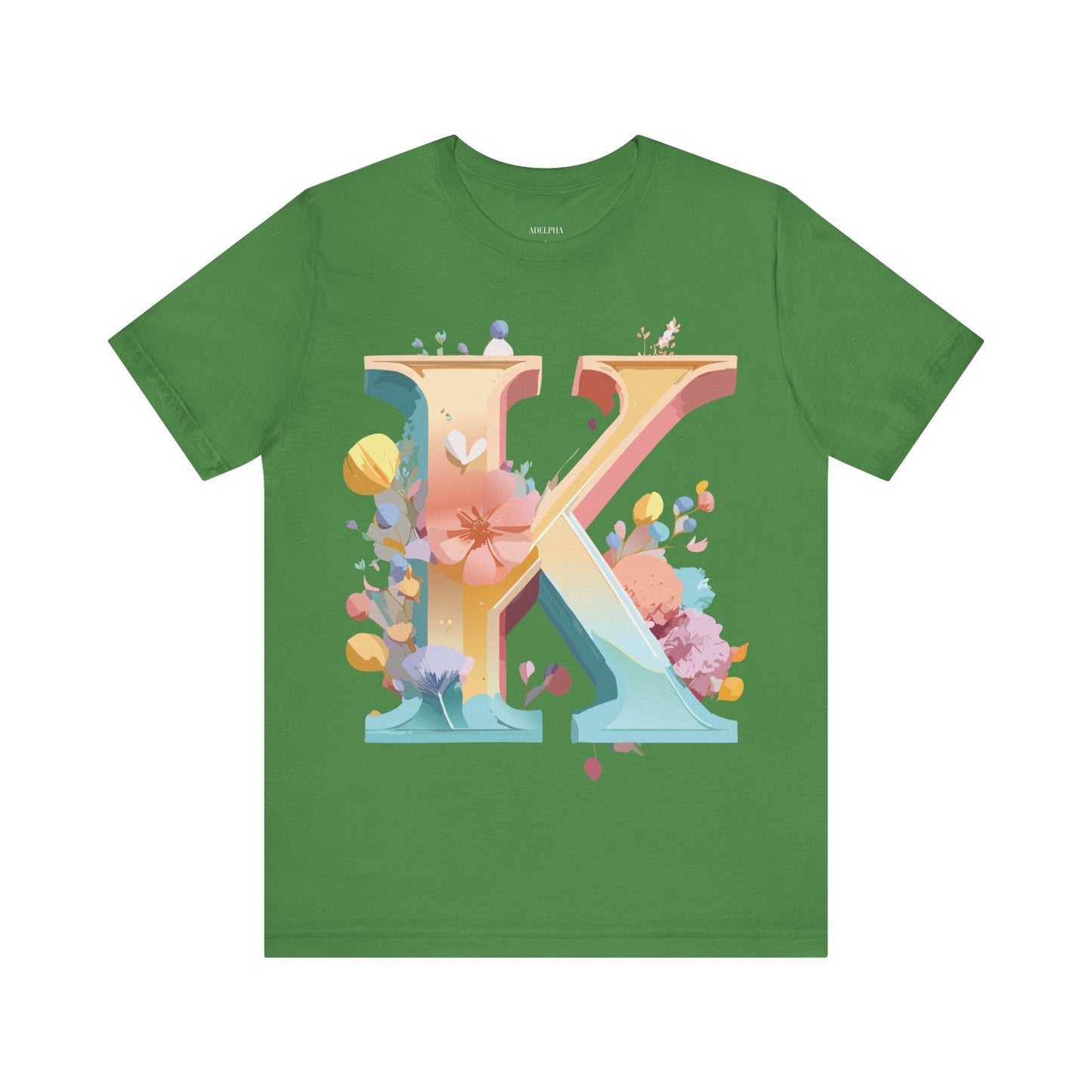 Unisex Letter K Graphic Tee By Adelpha Vintage Inspired Artwork Short Sleeve Shirt