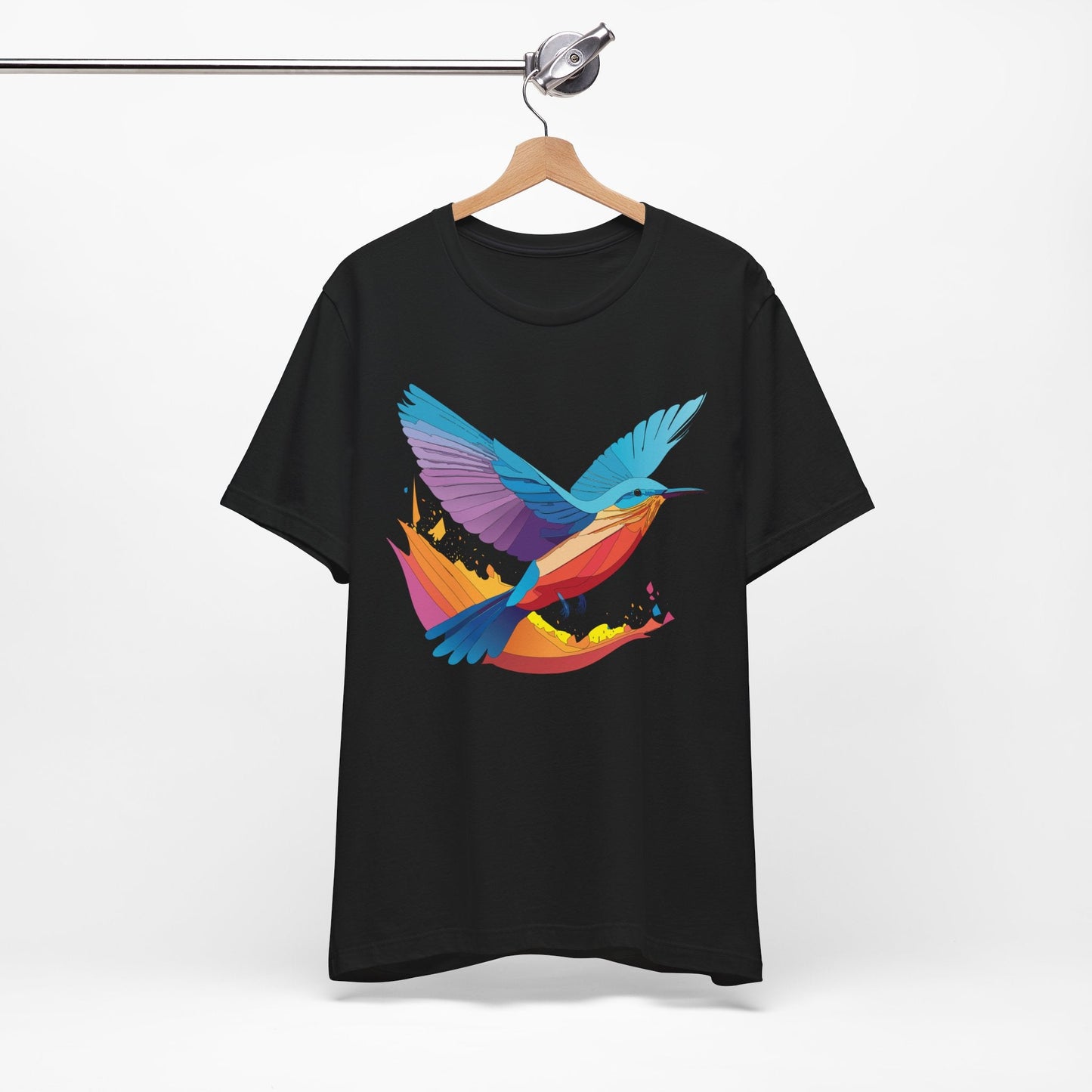 Unisex Animal Shirt Art Design Tee With Wild Animals Print Soft Comfortable Short Sleeve Tee