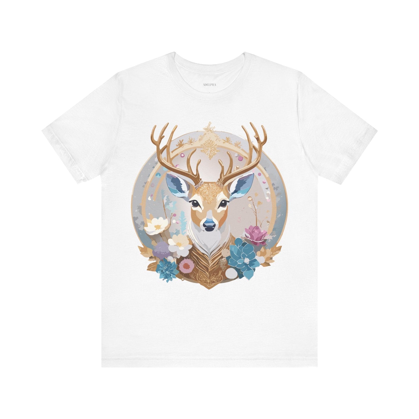 Adelpha Medallion Graphic Tee Unisex Short Sleeve Vintage Inspired Artwork Shirt