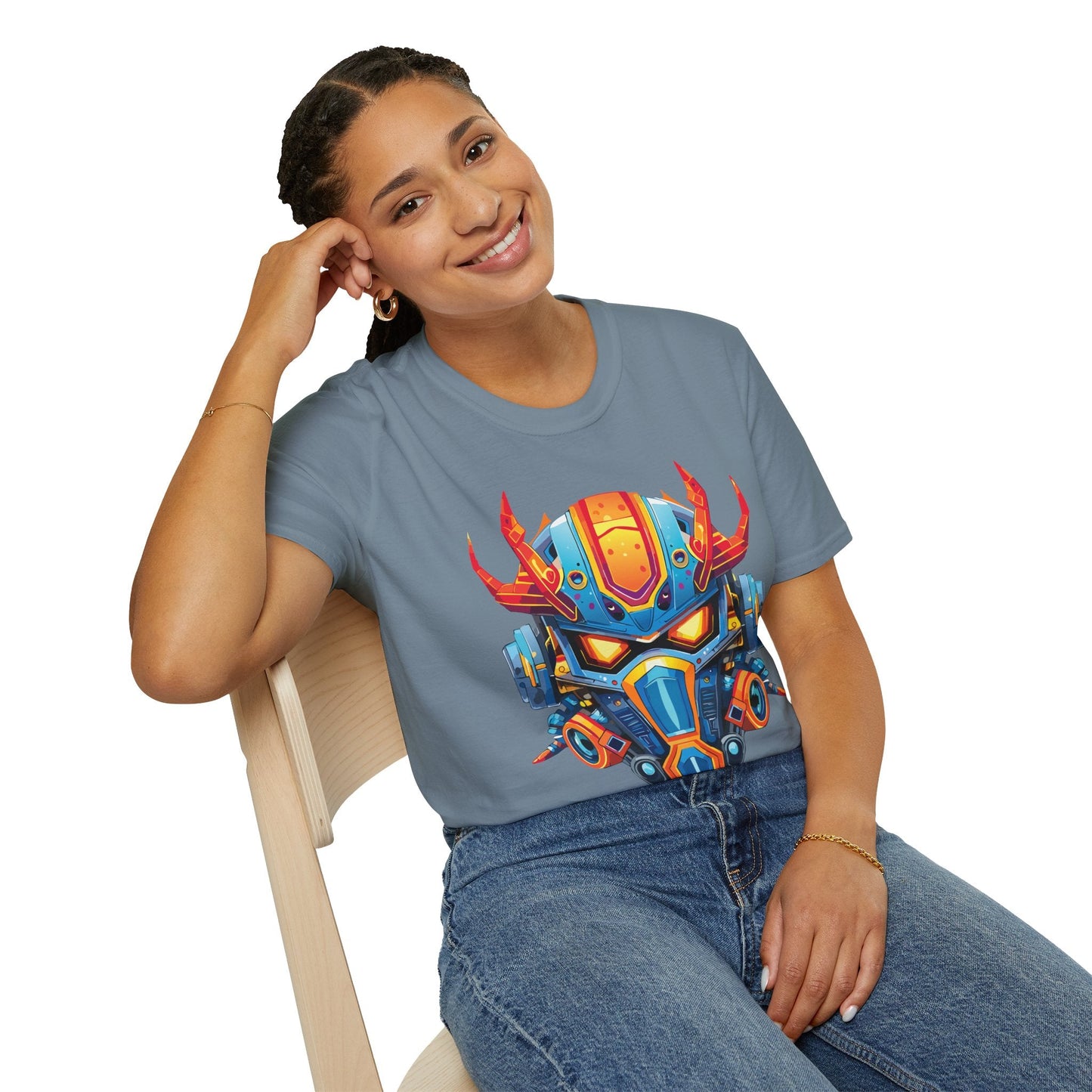 Cyborg Tee Unisex Robot And Terminator Shirt Gildan Softstyle 64000 Ring Spun Cotton