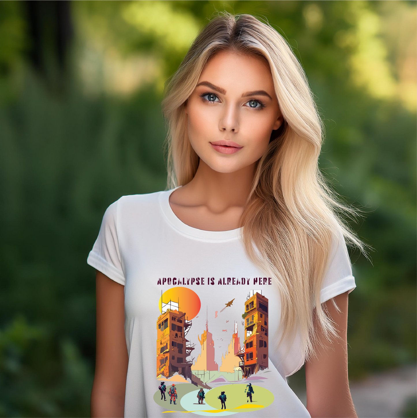 Cataclysm Doomsday Shirt Unisex Premium Cotton Tee With Original Art Design From Retro2Nova