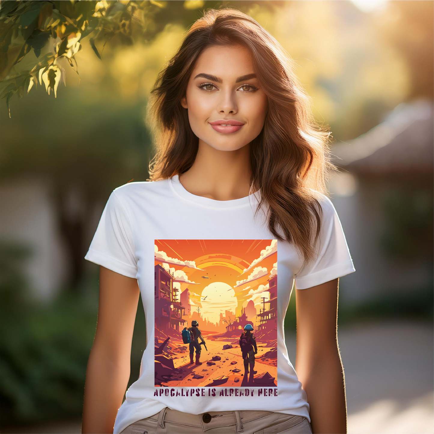 Cataclysm Doomsday Shirt Unisex Premium Cotton Tee With Original Art Design By Retro2Nova