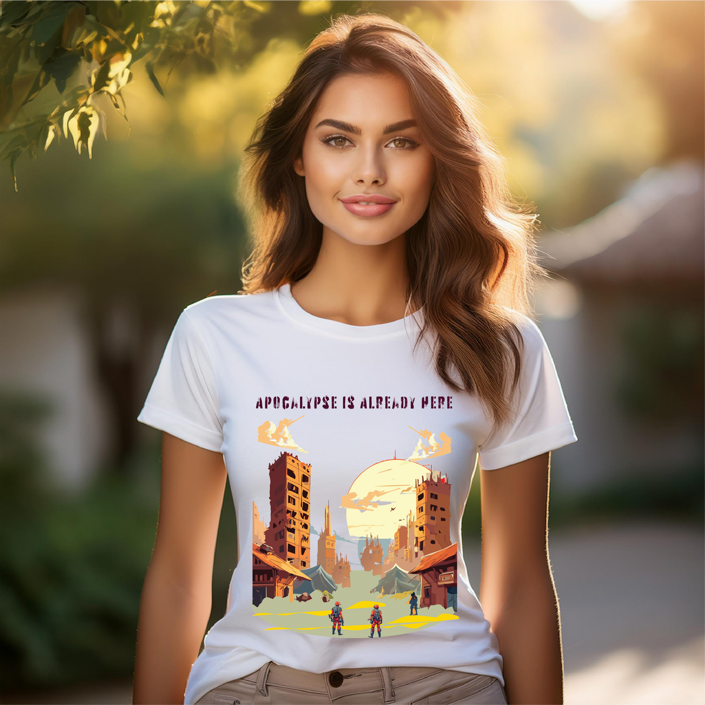 Unisex Premium Cotton Staple Tee With Original Art Design From Retro2Nova Art Collection