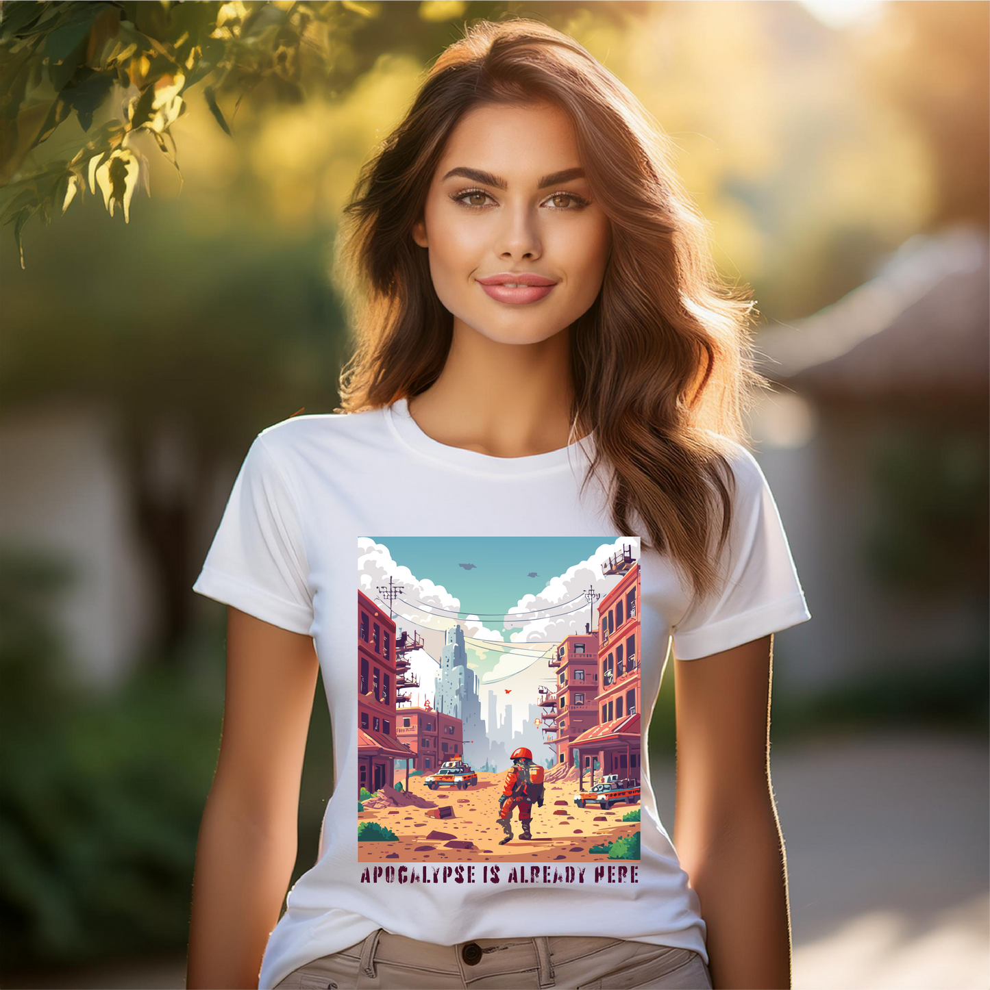 Cataclysm Doomsday Shirt Unisex Premium Cotton Tee With Original Art Design Retro2Nova