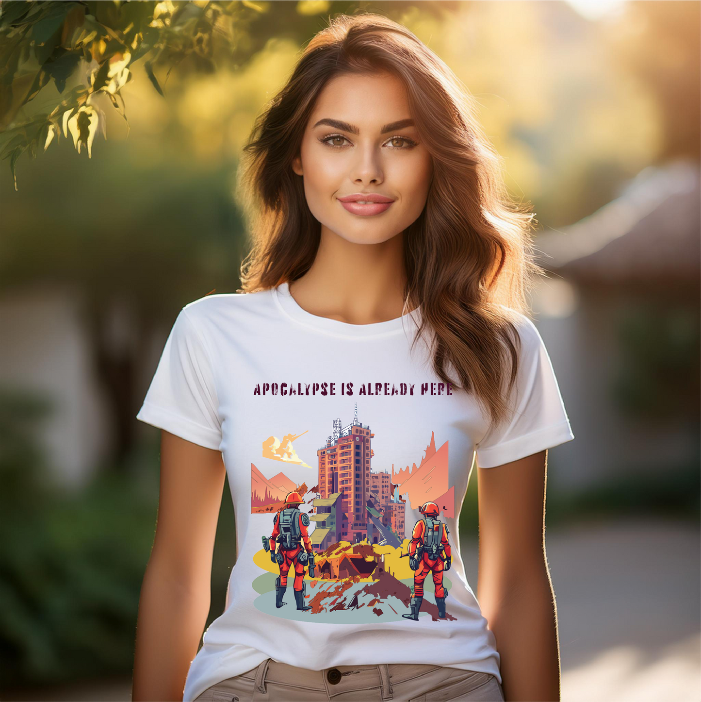 Cataclysm Doomsday Unisex Premium Cotton Tee With Original Art Design Retro2Nova