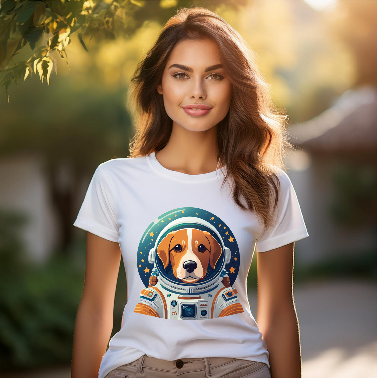 Unisex Premium Cotton Tee With Original Dog Art Shirt Design By Retro2Nova Discover Everyday Comfort And Style