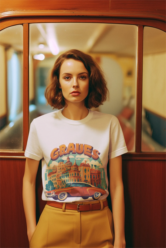 Retro Car Shirts Unisex Premium Cotton Art Tee By Retro2Nova Original Art Design Collection