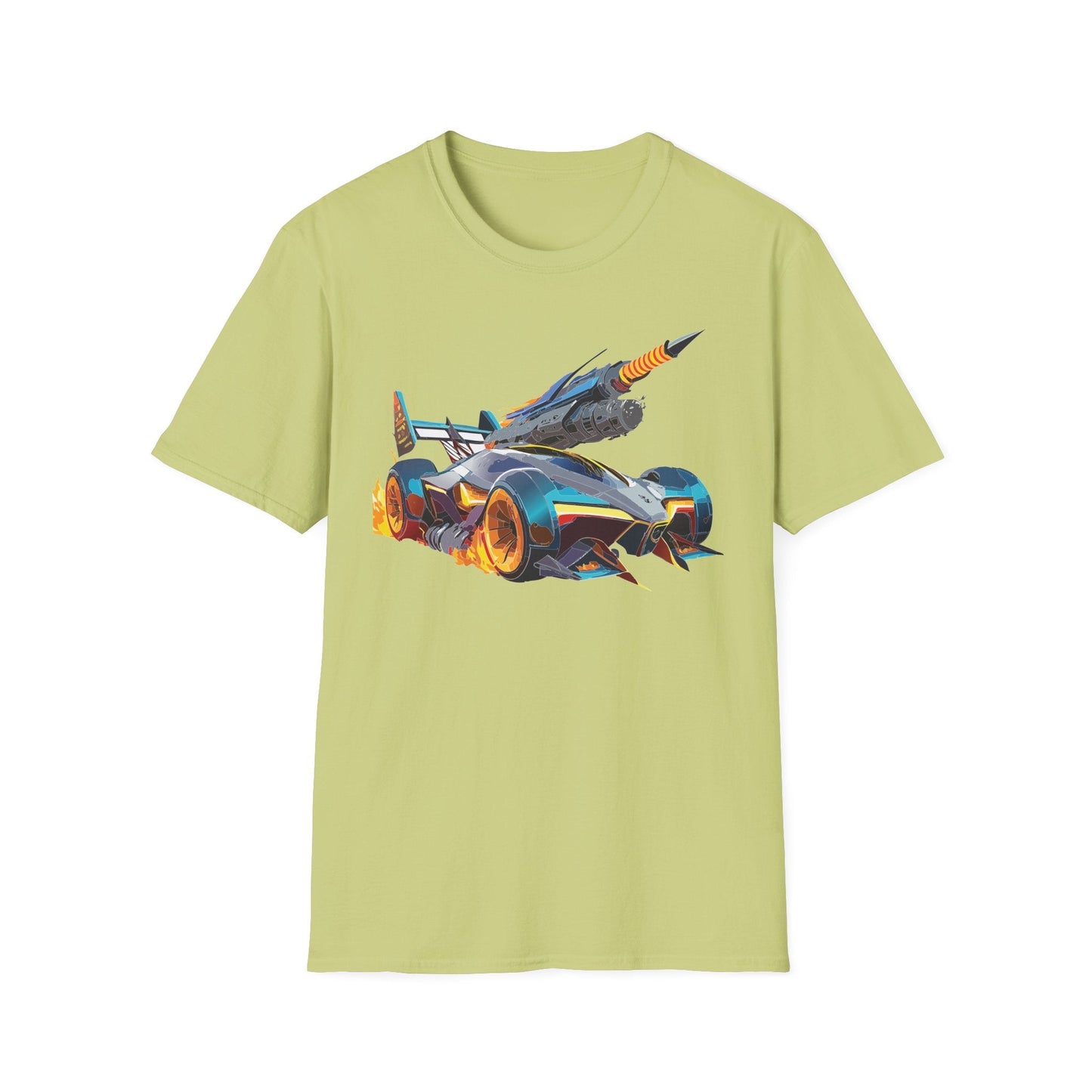 Unisex Car T Shirt Softstyle Cotton Tee With Car Design Hot Wheels Graphic Tee For Men And Women