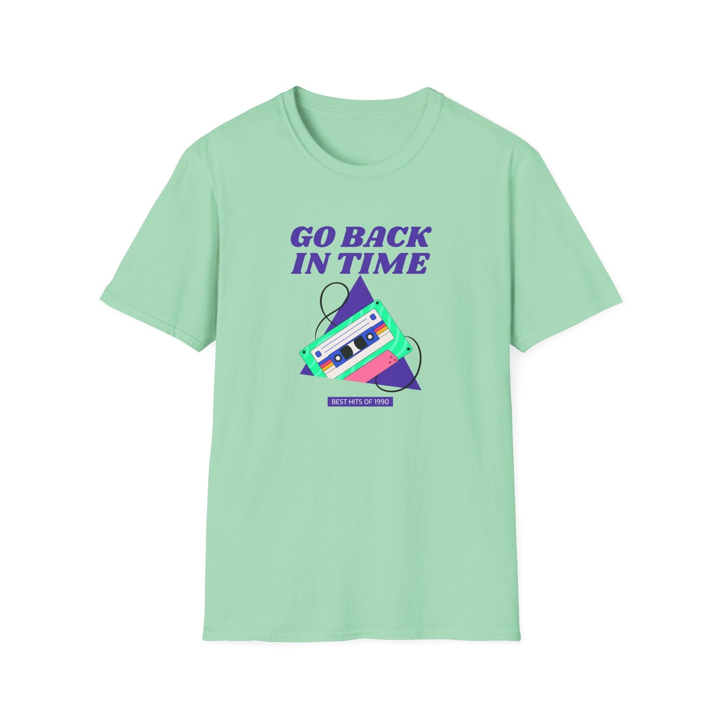 Retro Go Back In Time Cassette T-Shirt Unisex Cotton