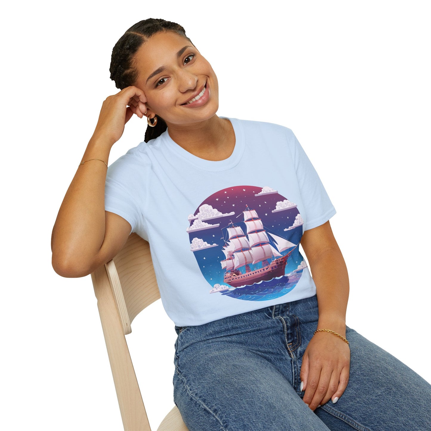 Ship T Shirt Frigate T Shirt Vessel Tee Shirt Unisex Softstyle 100 Percent Ring Spun Cotton