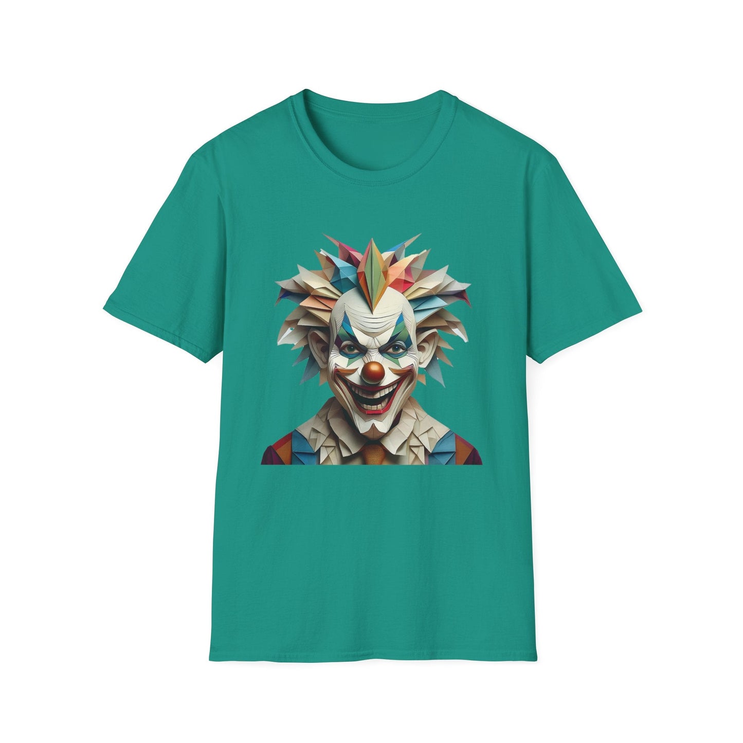 Clown Shirt Unisex Funny Circus Tee Gildan Softstyle 64000 Short Sleeve Cotton Tee