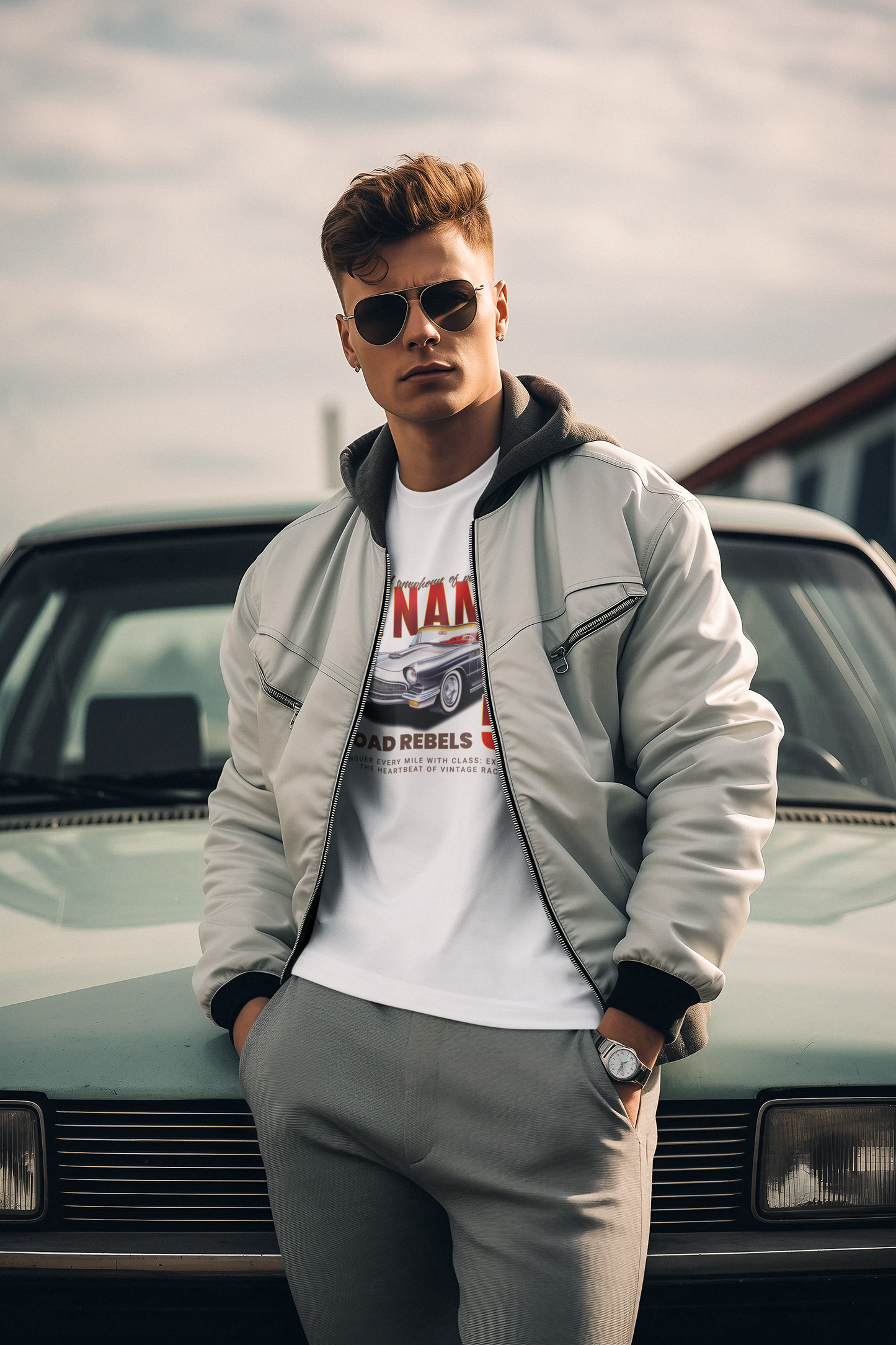 Retro Car Shirts RC 15 Vintage Automobile Tee Unisex Premium Cotton Art Design Original Art Edition
