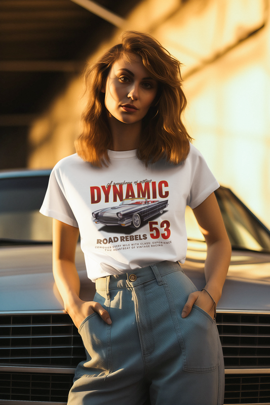 Retro Vintage Car Graphic Unisex 100 Cotton Tee 6