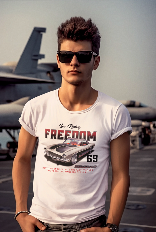 Retro Vintage Car Graphic Unisex 100 Cotton Tee 1