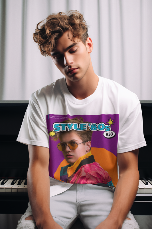 Magazine Cover Shirt Unisex Jersey Tee Bold Vibrant Graphic Tee For Standout Style
