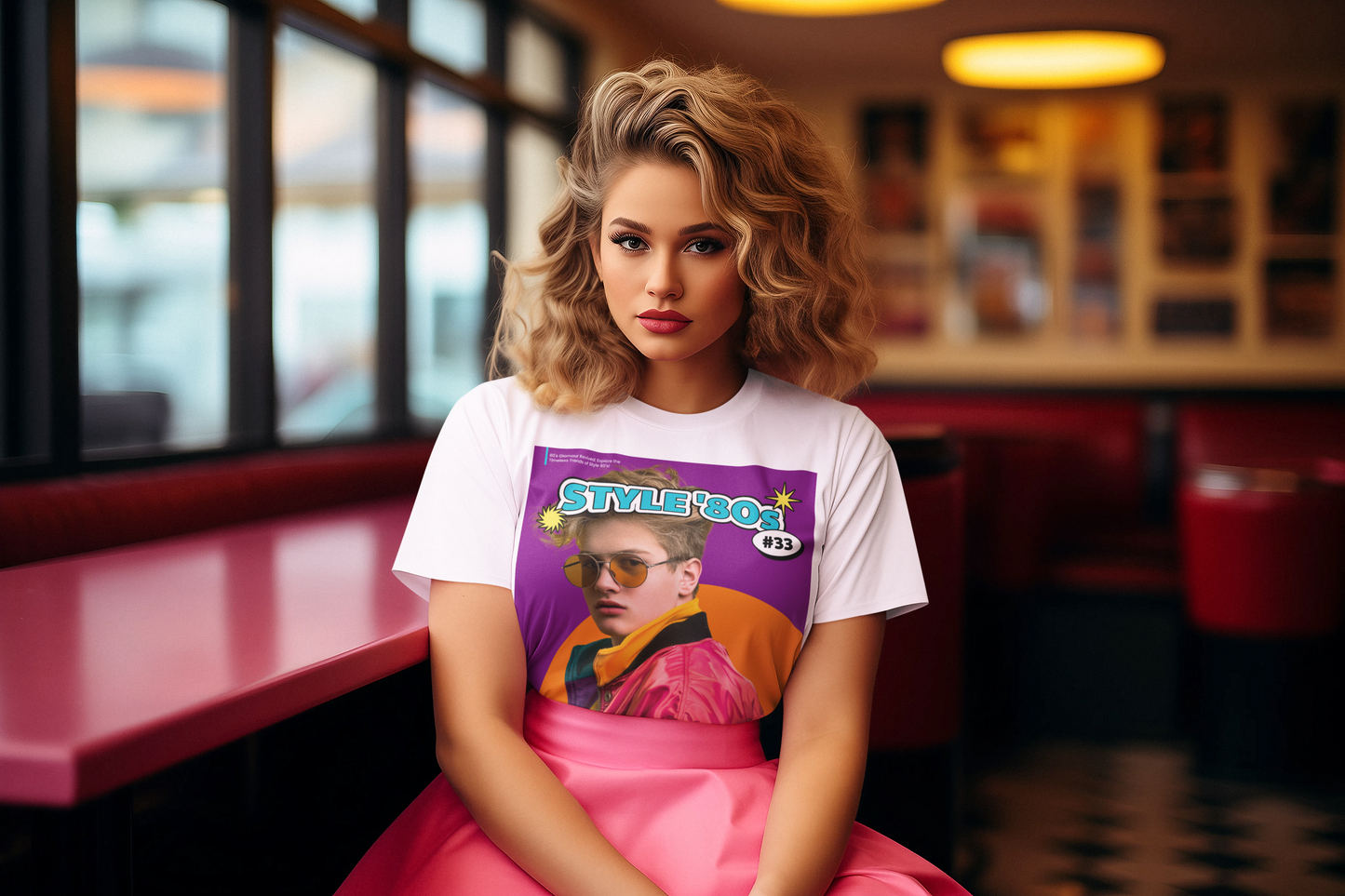 Magazine Cover Shirt Unisex Jersey Tee Bold Vibrant Graphic Tee For Standout Style