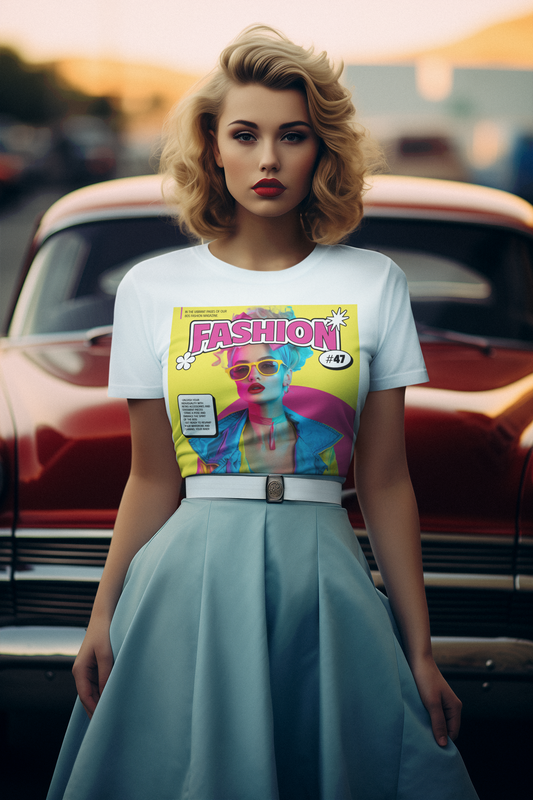 Magazine Cover Shirt Unisex Jersey Short Sleeve Tee Lightweight Breathable Fabric