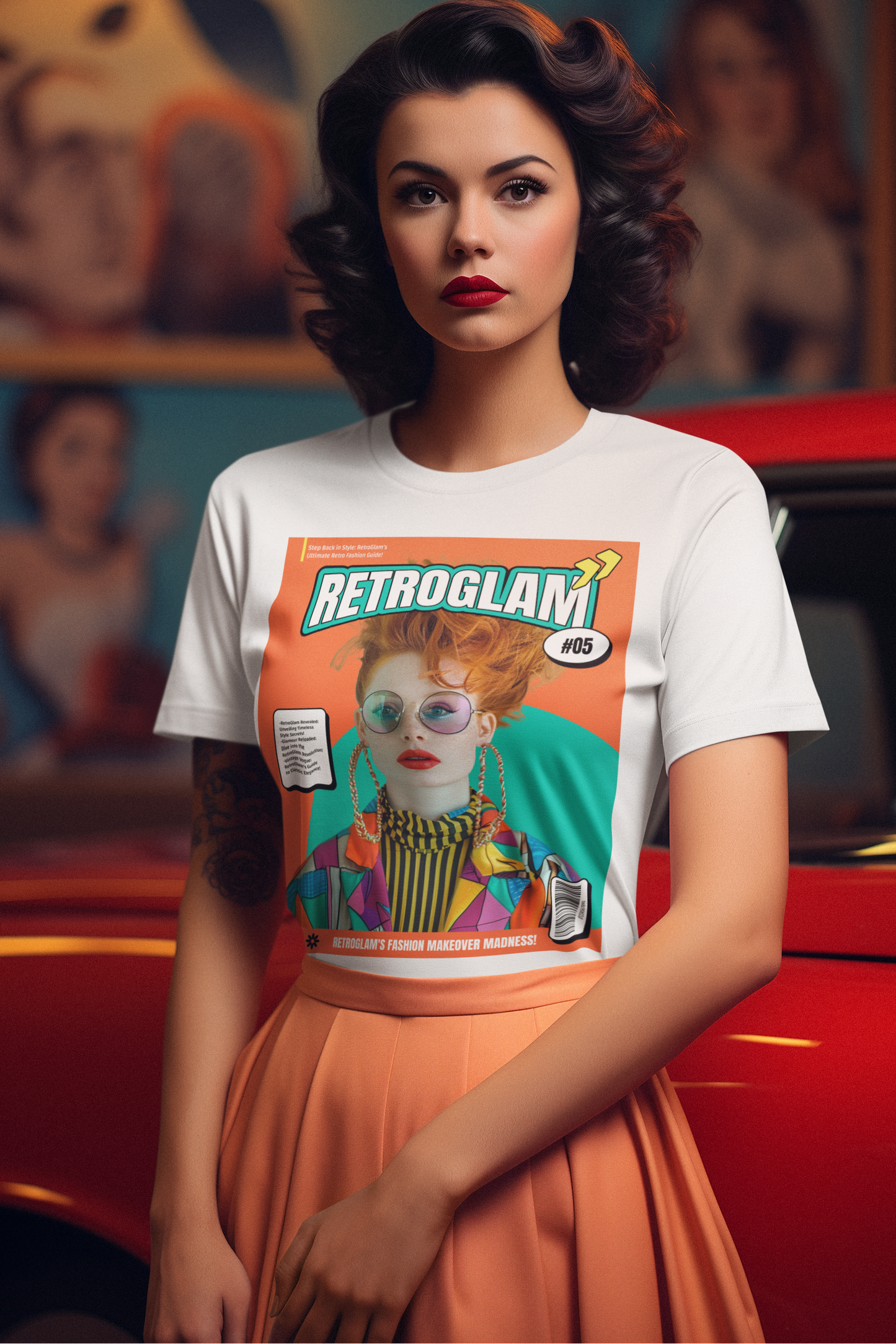 Magazine Cover Shirt Unisex Short Sleeve Tee Lightweight Breathable Fabric