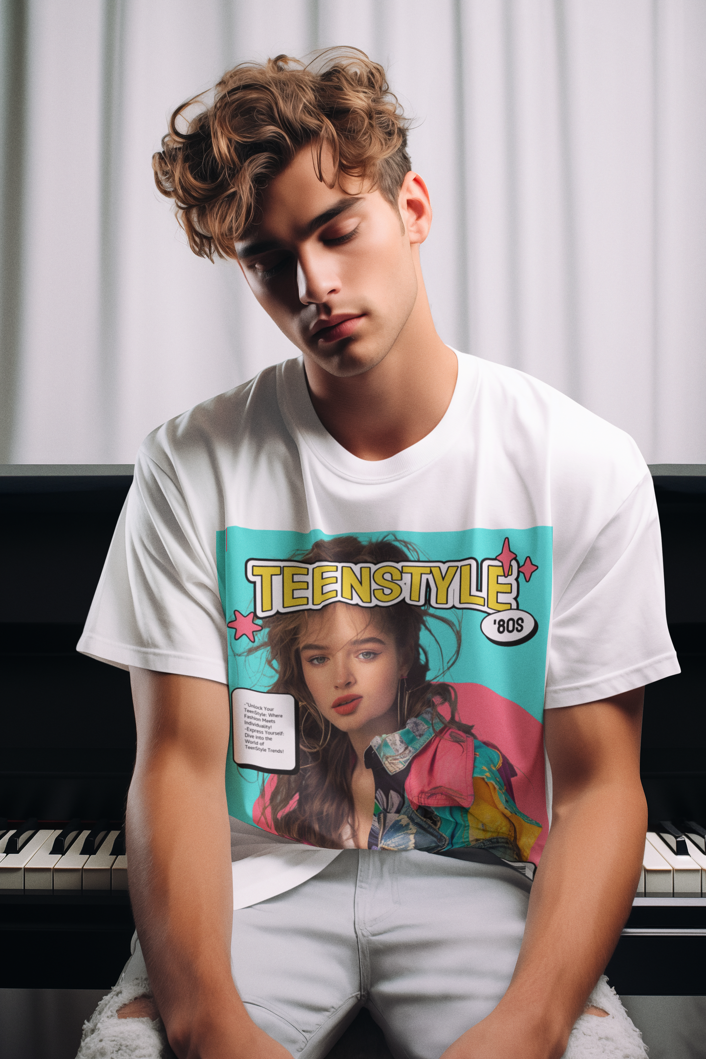 Magazine Cover Shirt Unisex Jersey Short Sleeve Tee Lightweight Breathable Fabric